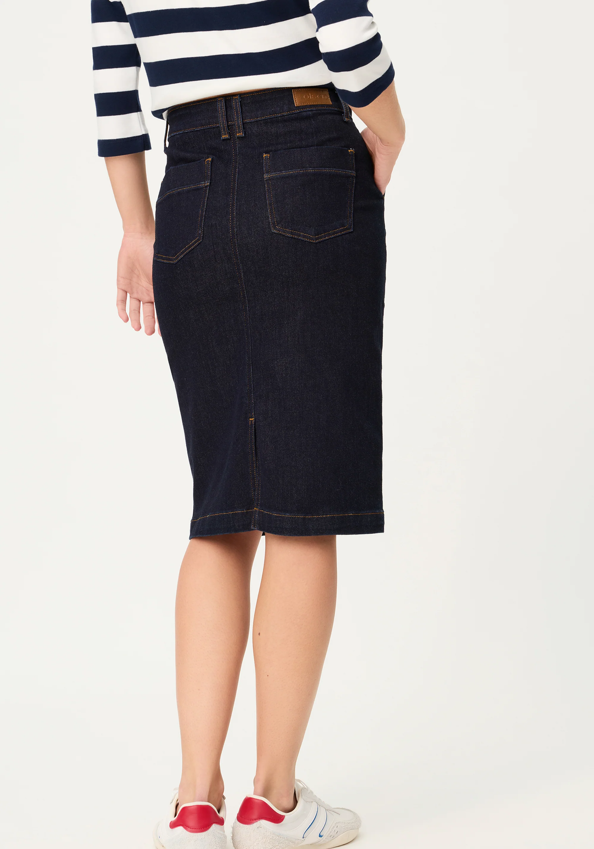 Dark Denim Skirt - Image 3