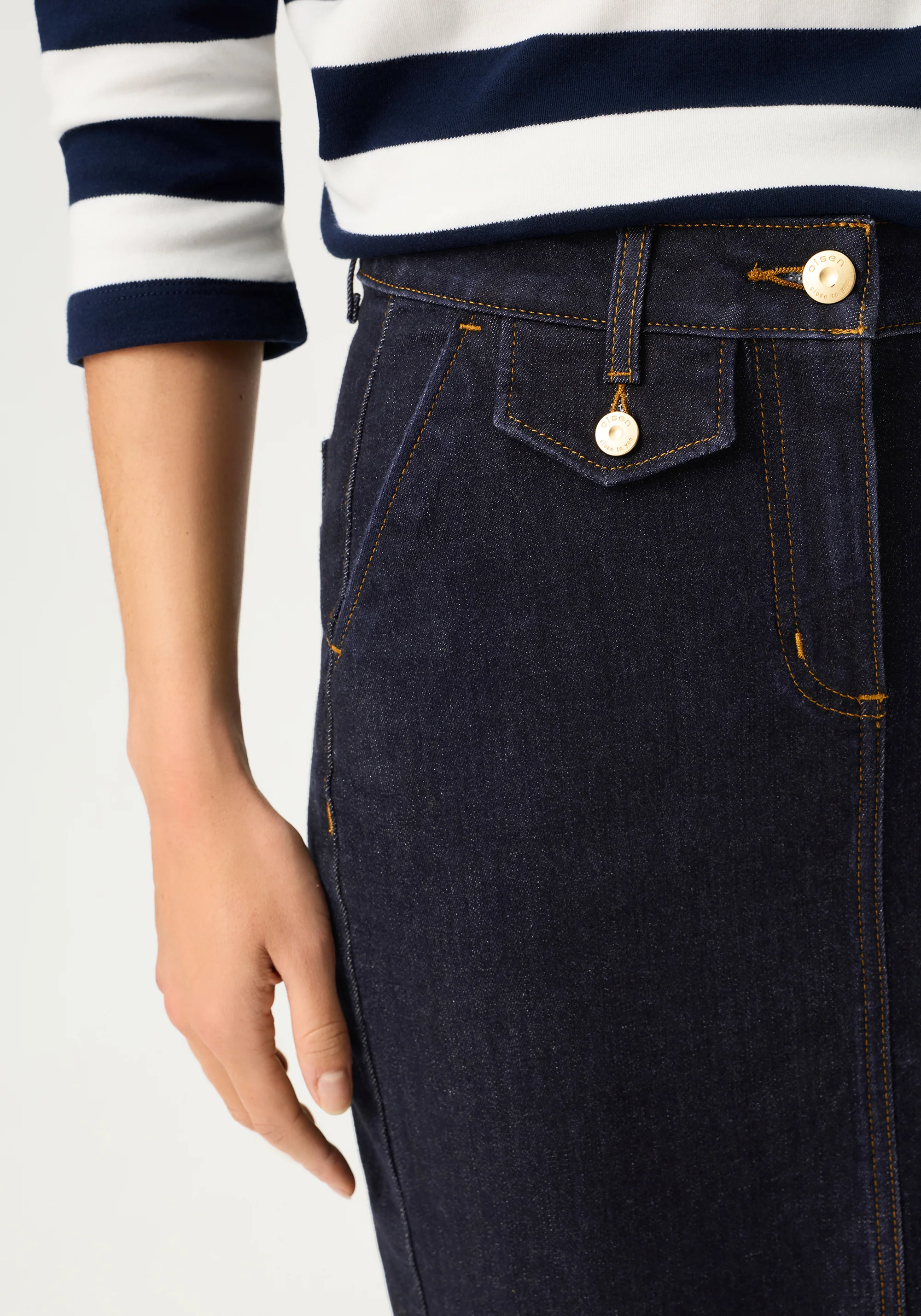 Dark Denim Skirt - Image 4