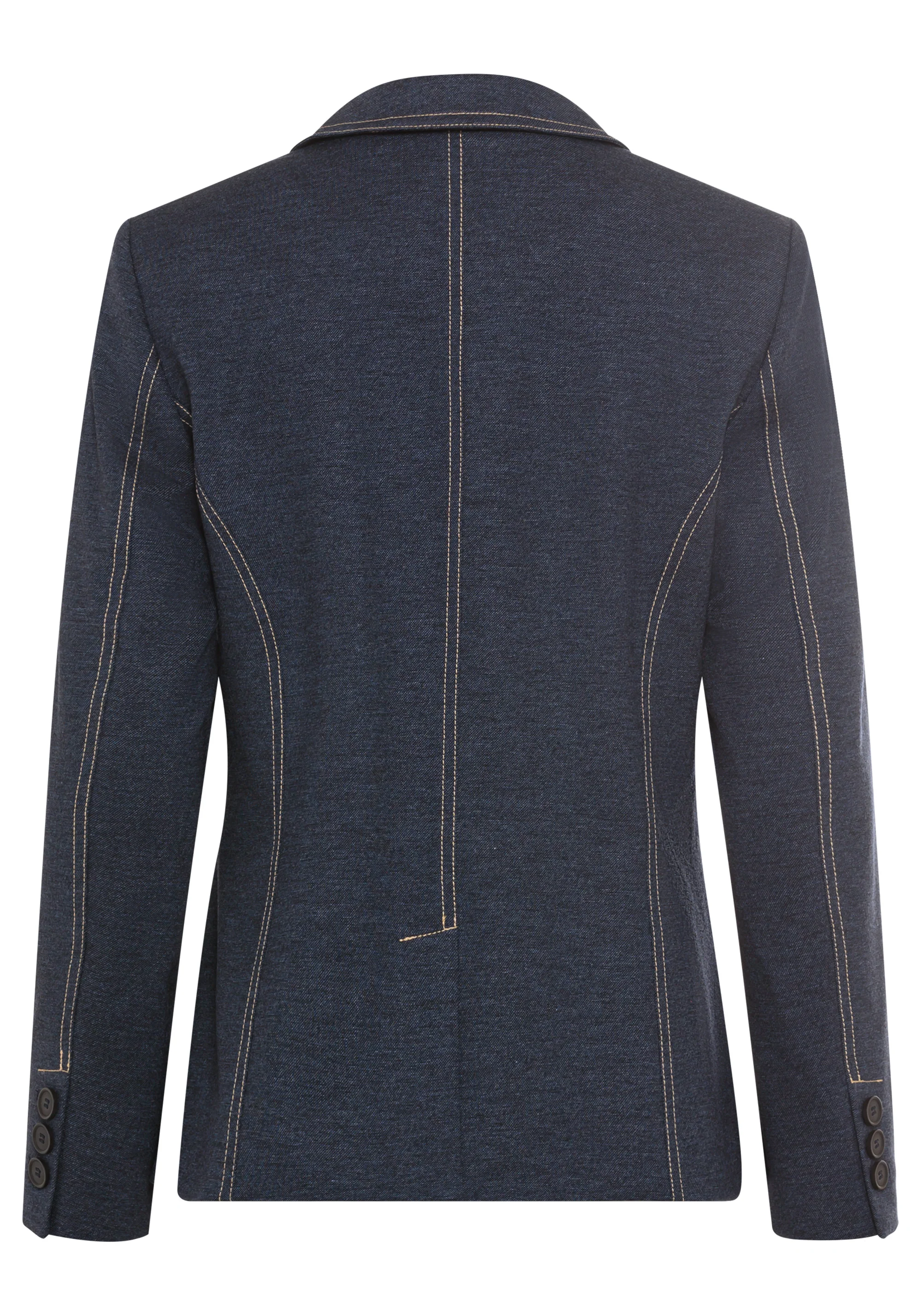 Denim Look Jersey Blazer - Image 4