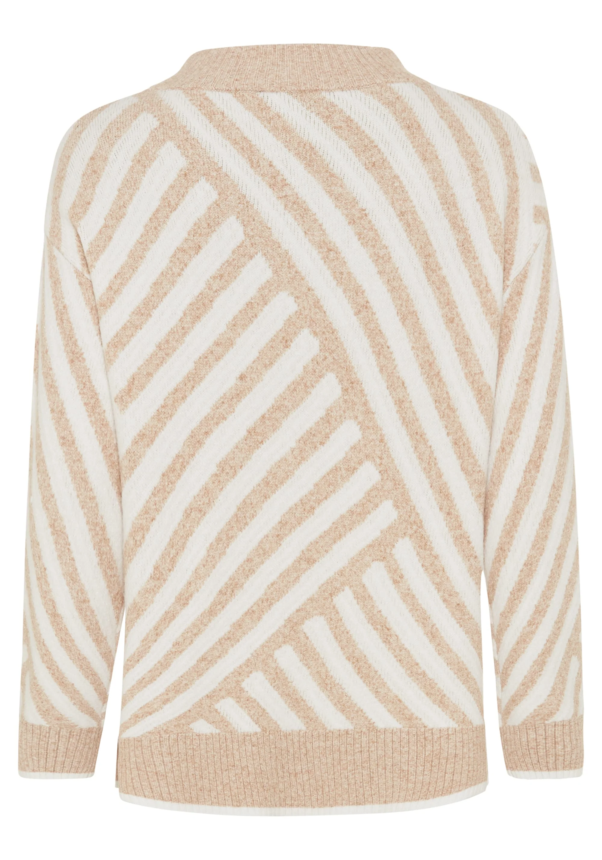 Diagonal Stripe Tunic Sweater - Image 5