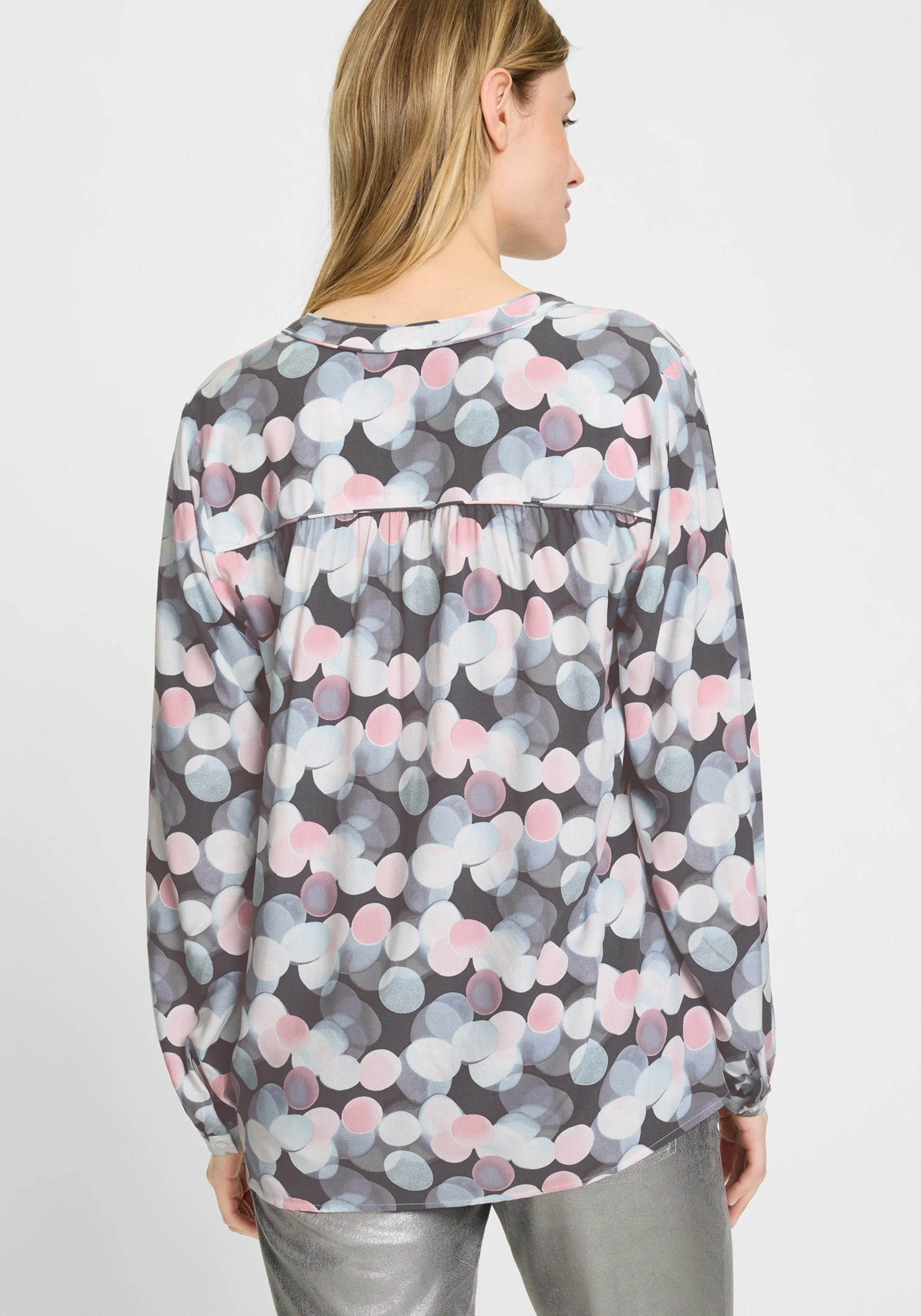 Digital Dot Tunic Blouse - Image 2