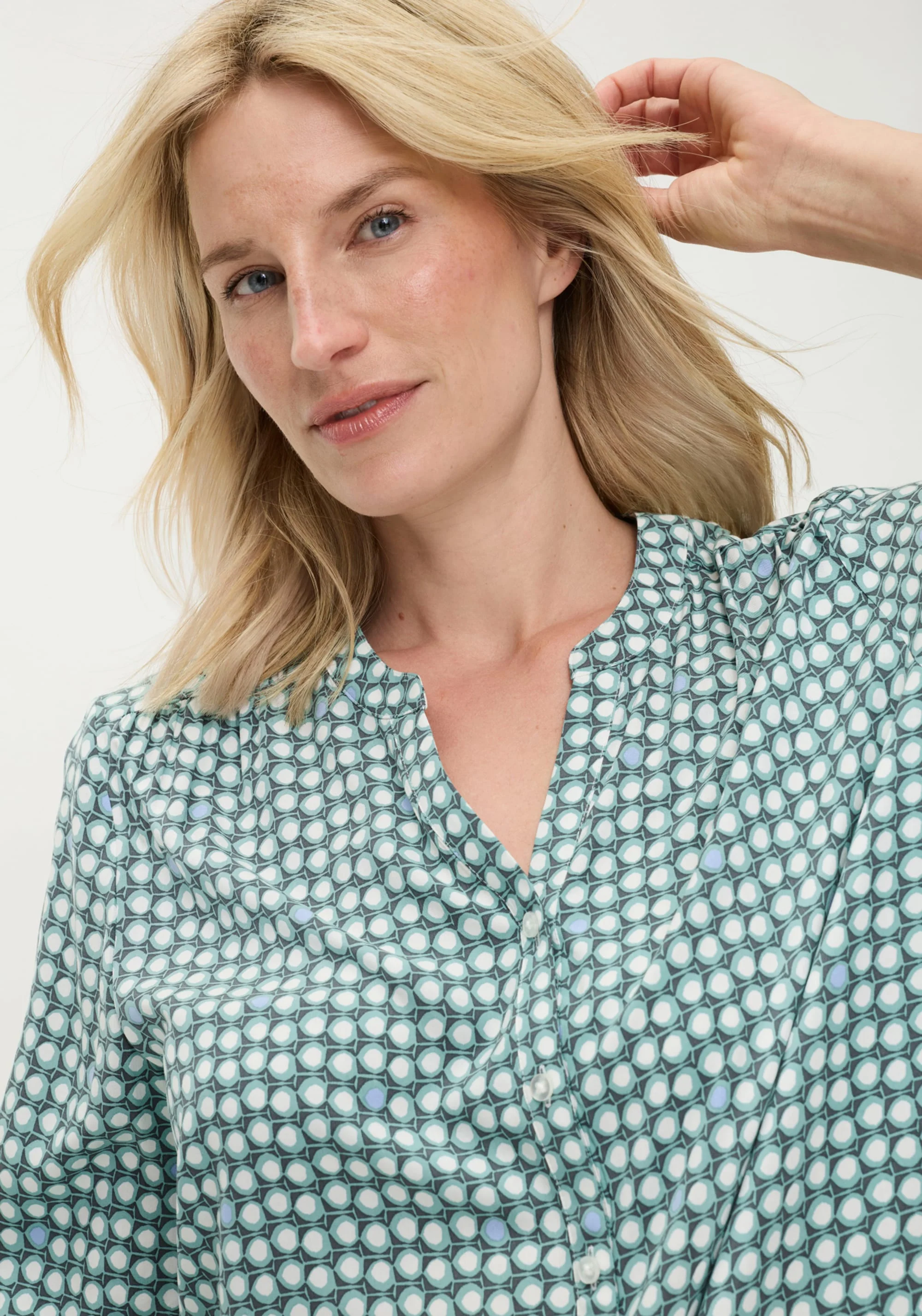 Dot Print Tunic Shirt - Image 3