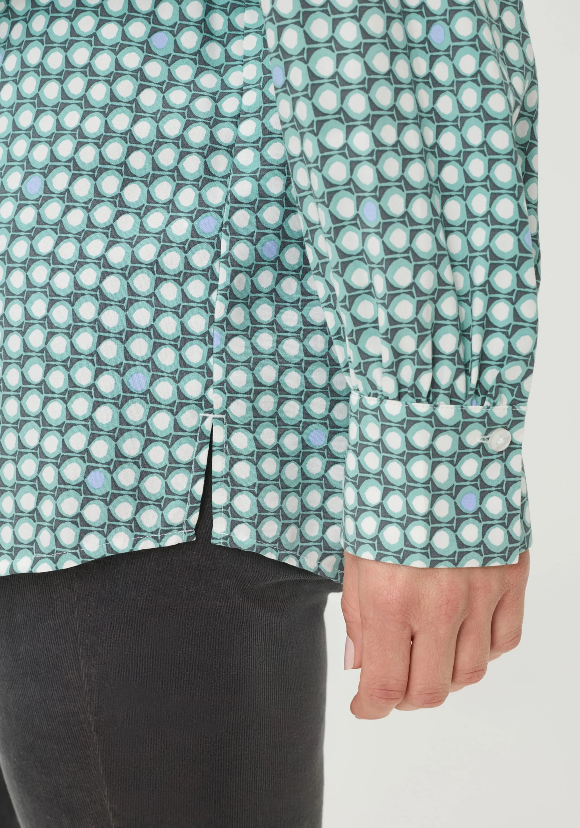 Dot Print Tunic Shirt - Image 4