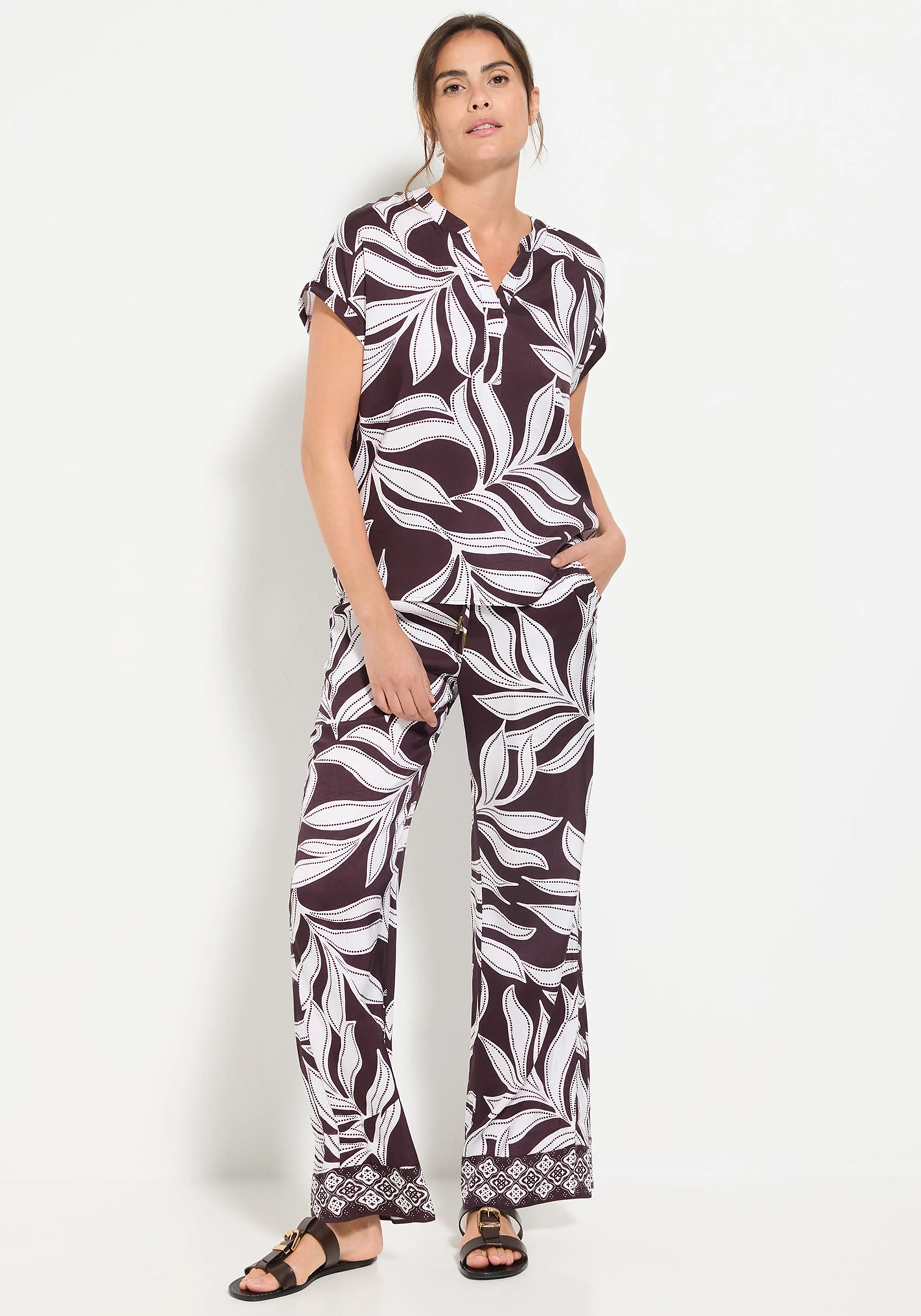 Dotted Leaf Pant