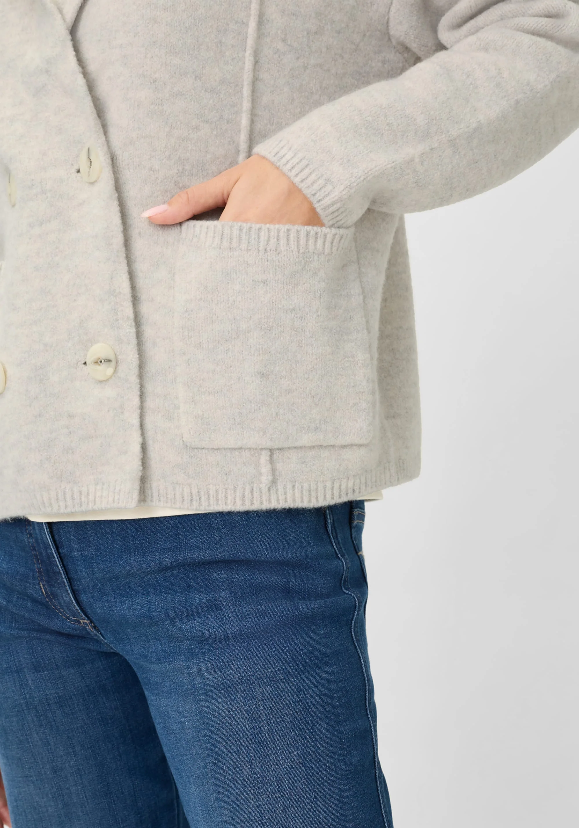 Double Breasted Sweater Cardigan - Image 4