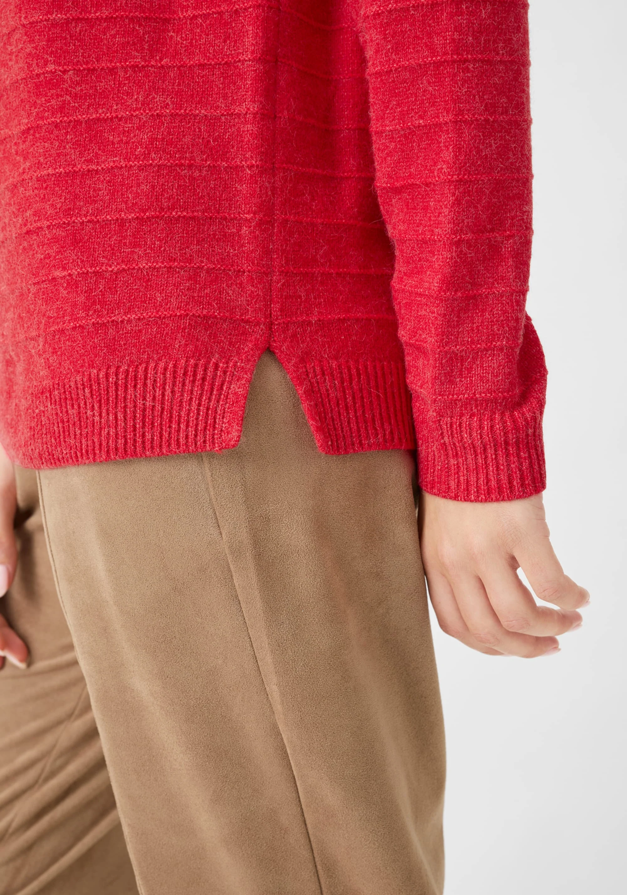 Drawstring Neck Mélange Sweater - Image 5