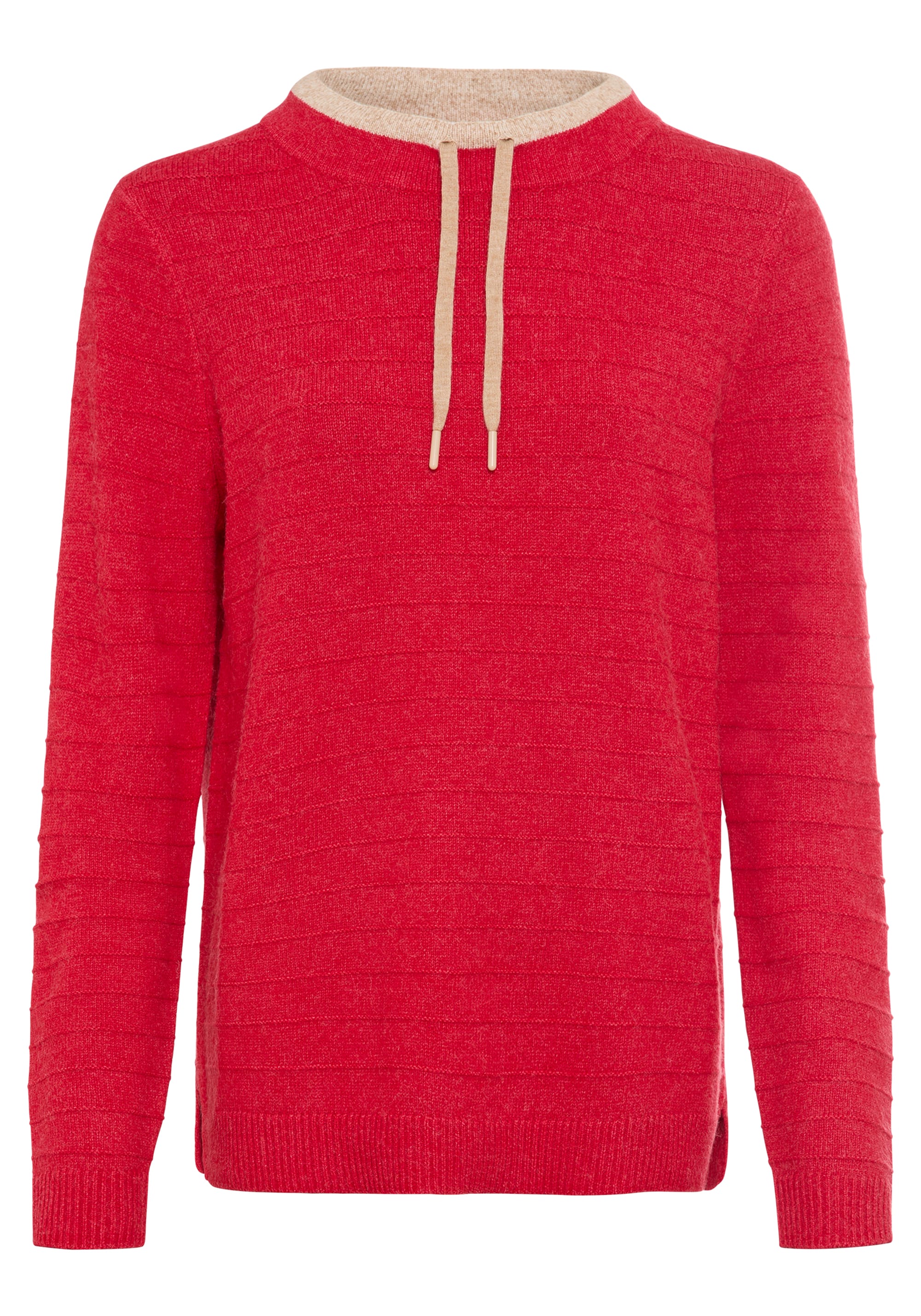 Drawstring Neck Mélange Sweater - Image 6