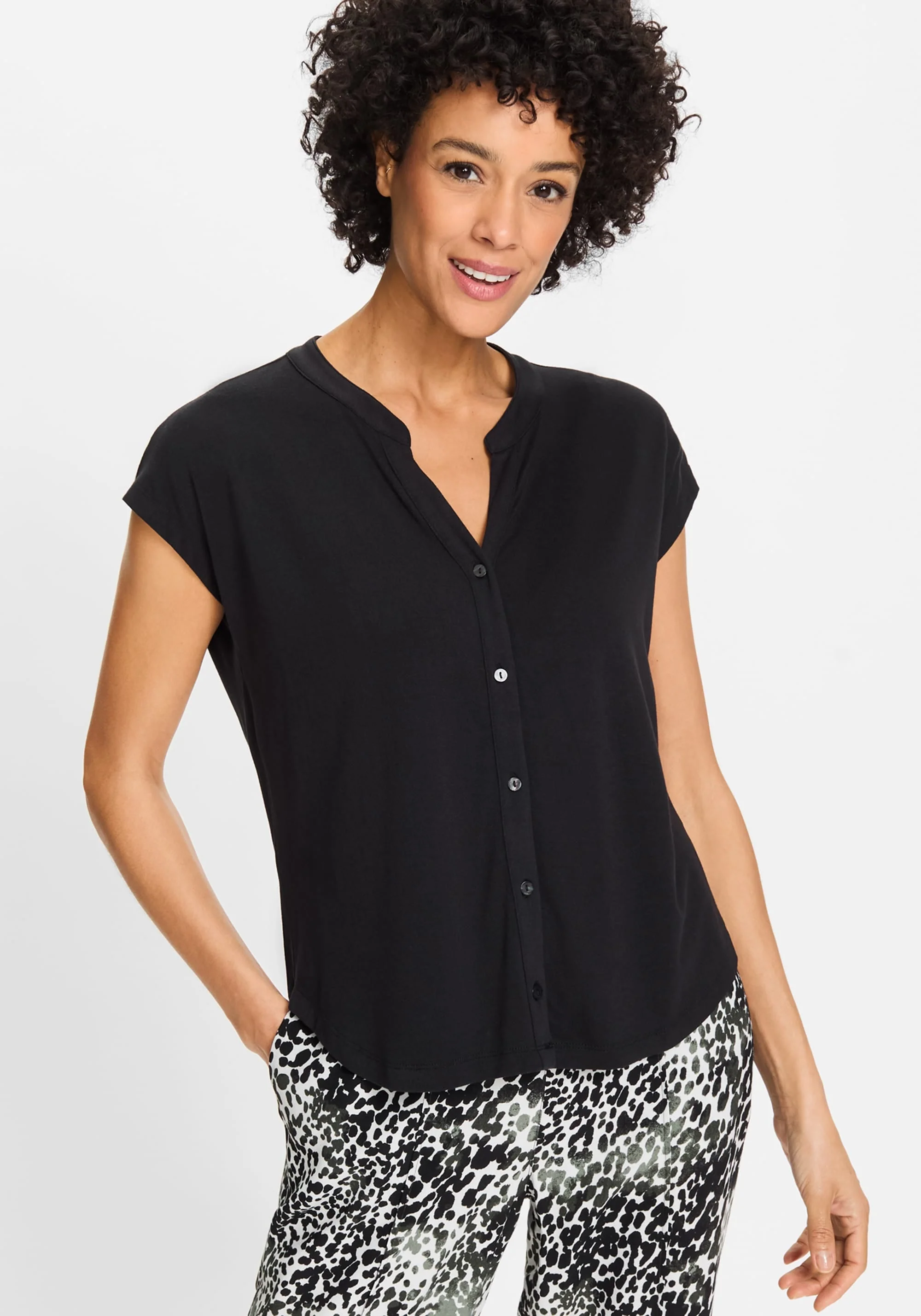 Effortless Jersey Tunic Shirt