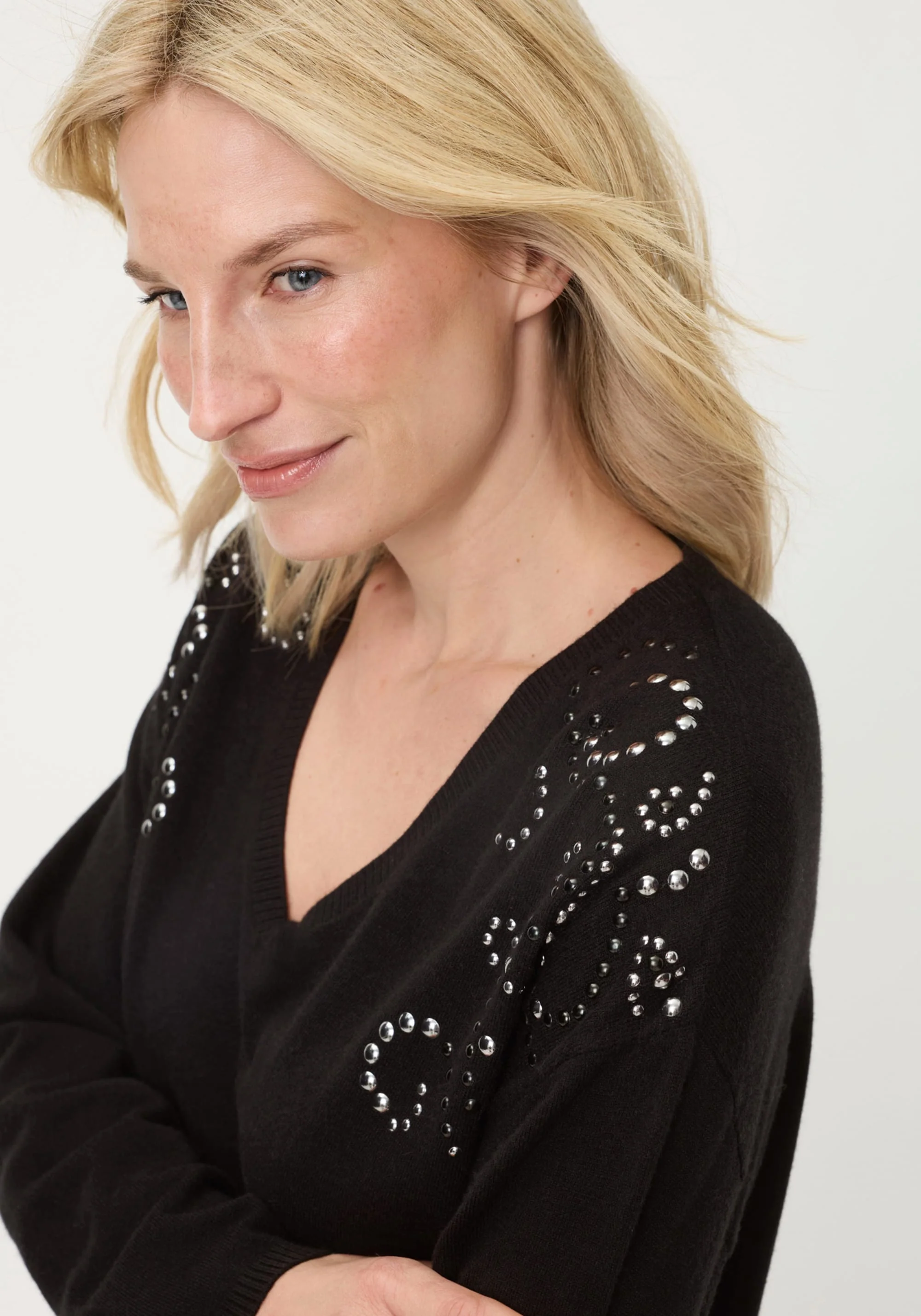 Embellished Fine Gauge Sweater - Image 3