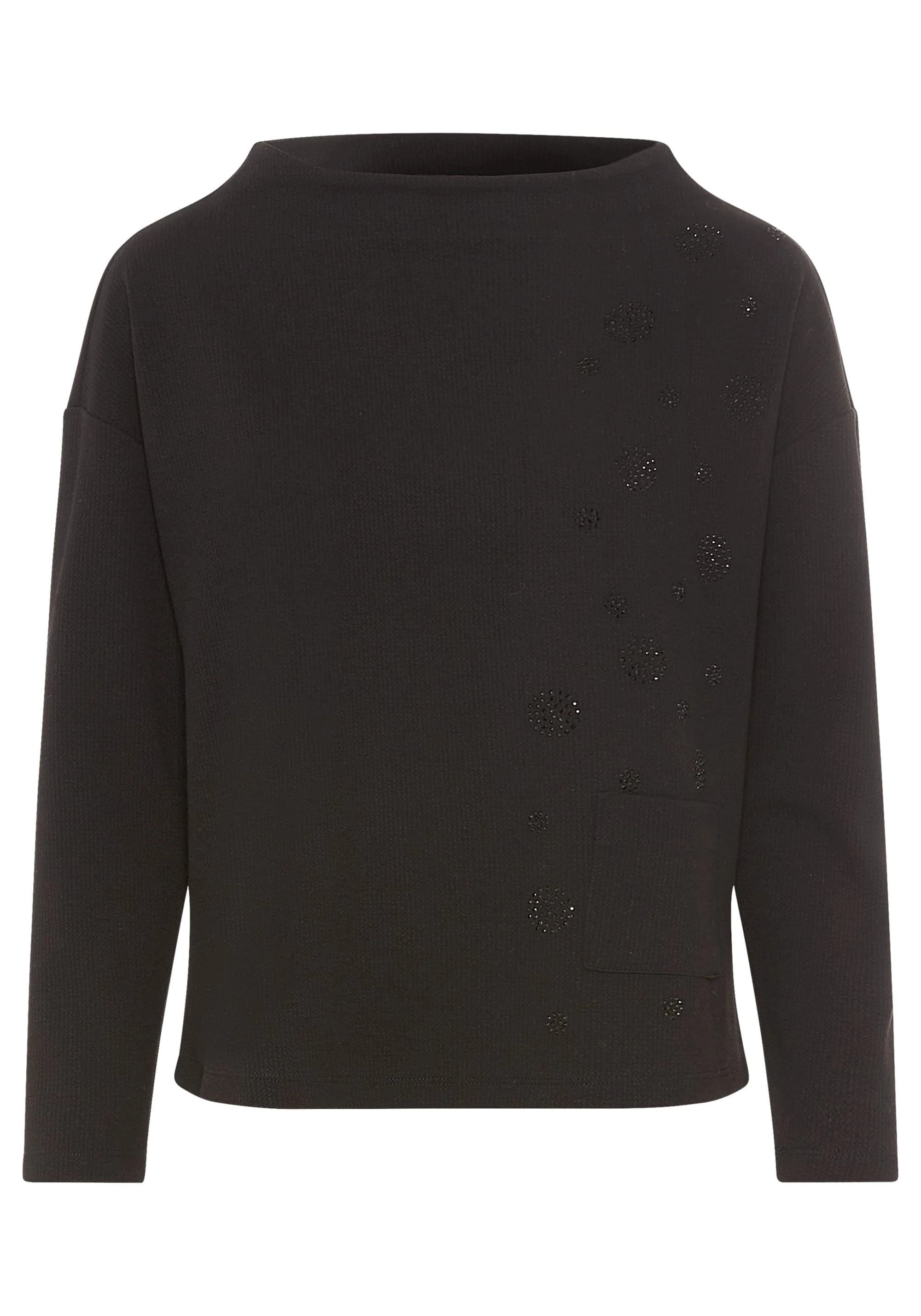 Embellished Funnel Neck Jersey Top - Image 5
