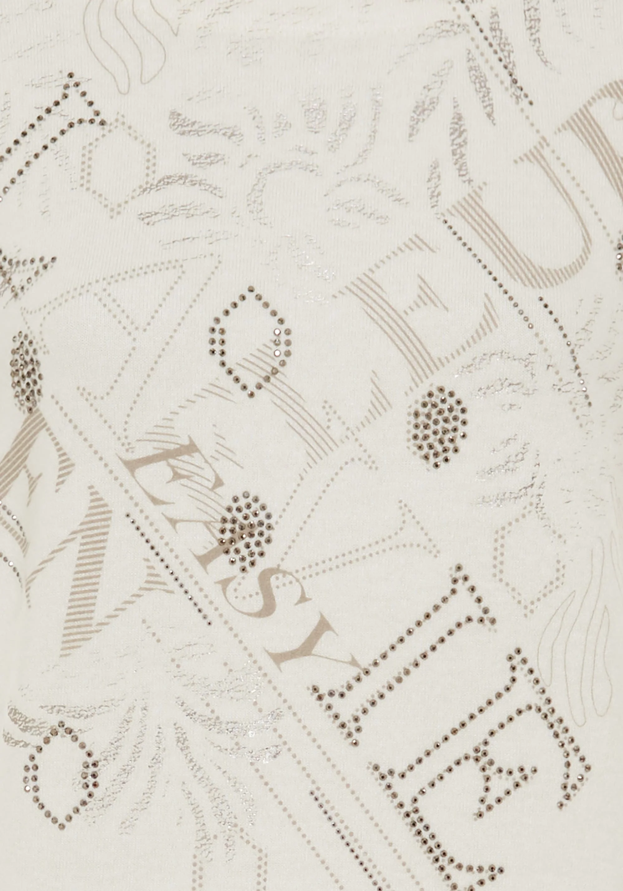 Embellished Mixed Motif Jersey Top - Image 8