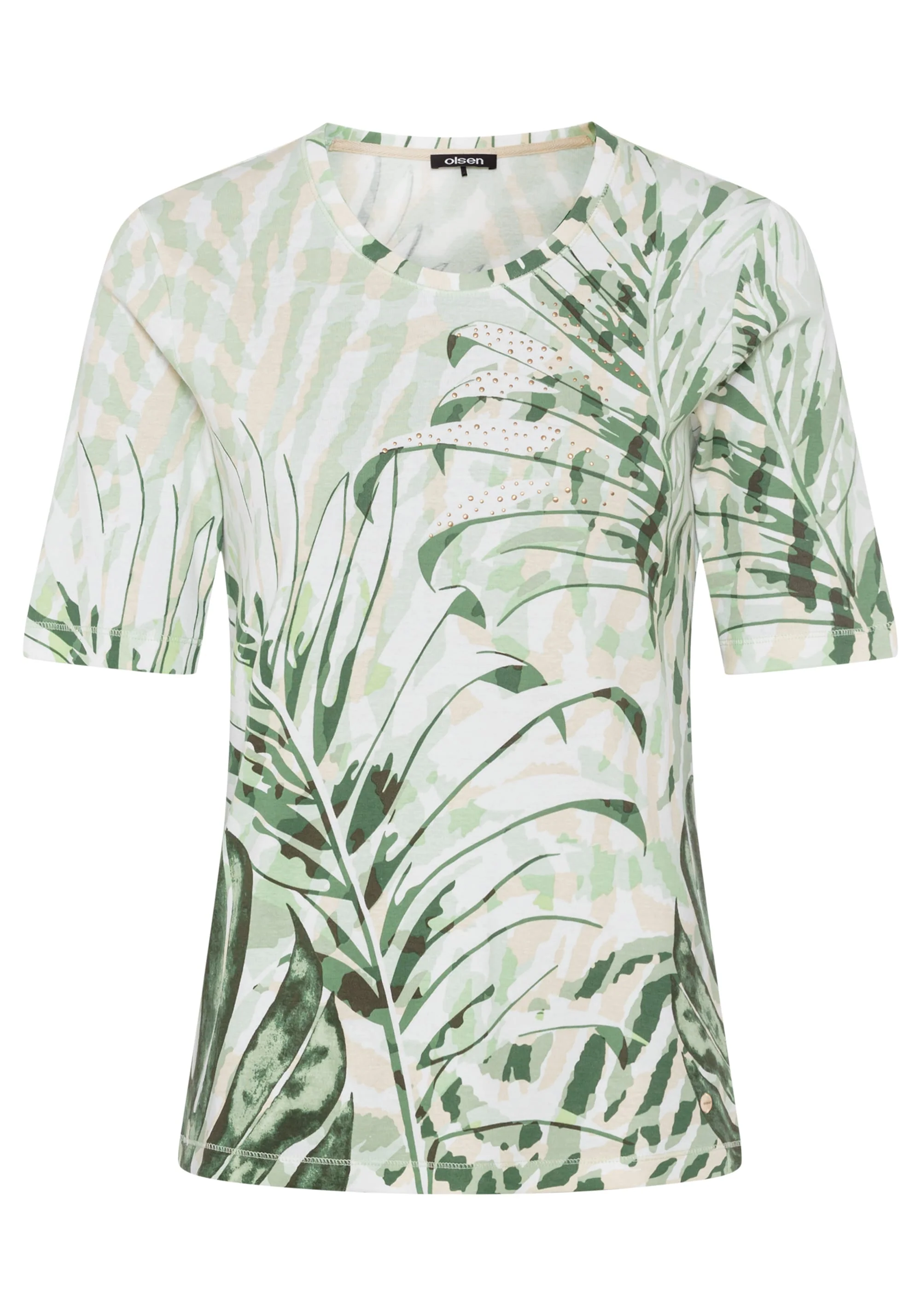 Embellished Palm Print T-Shirt - Image 3