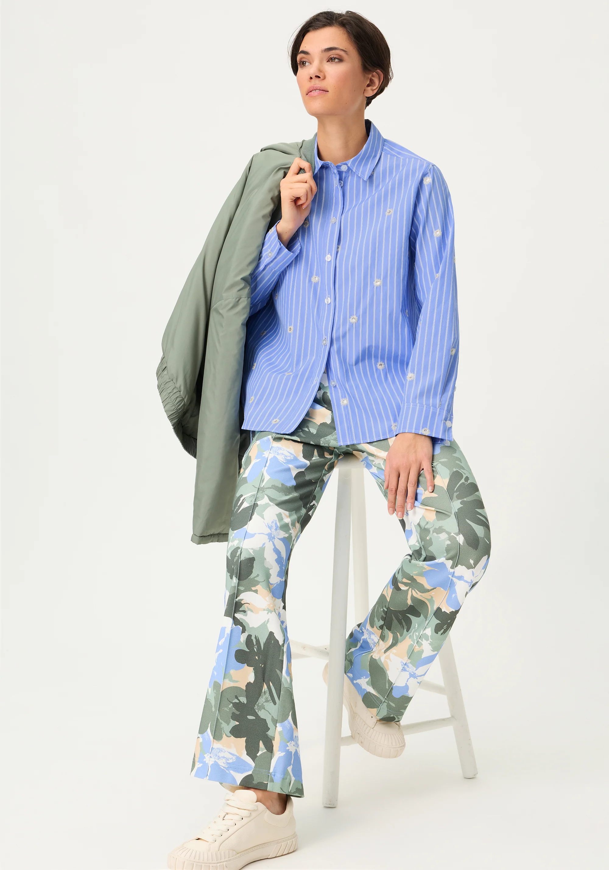 Embellished Stripe Shirt - Image 5