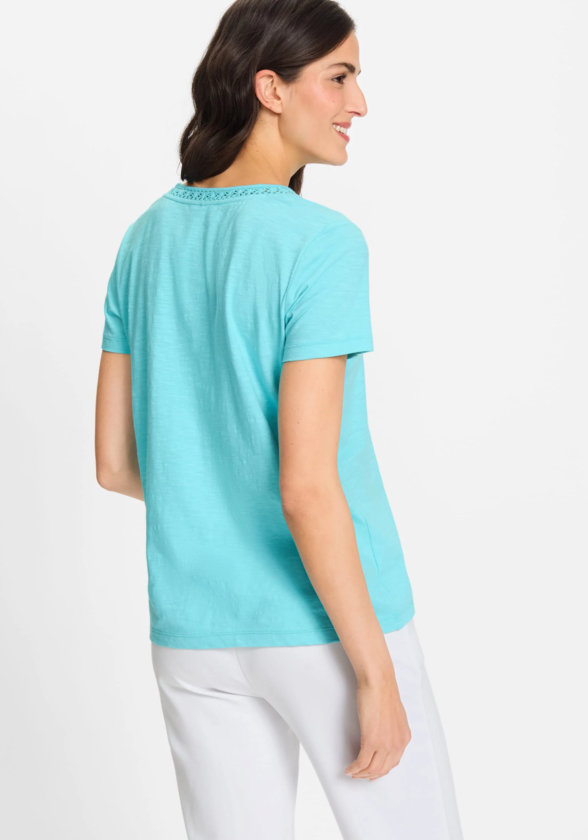 Embroidered Neck T-Shirt - Image 2