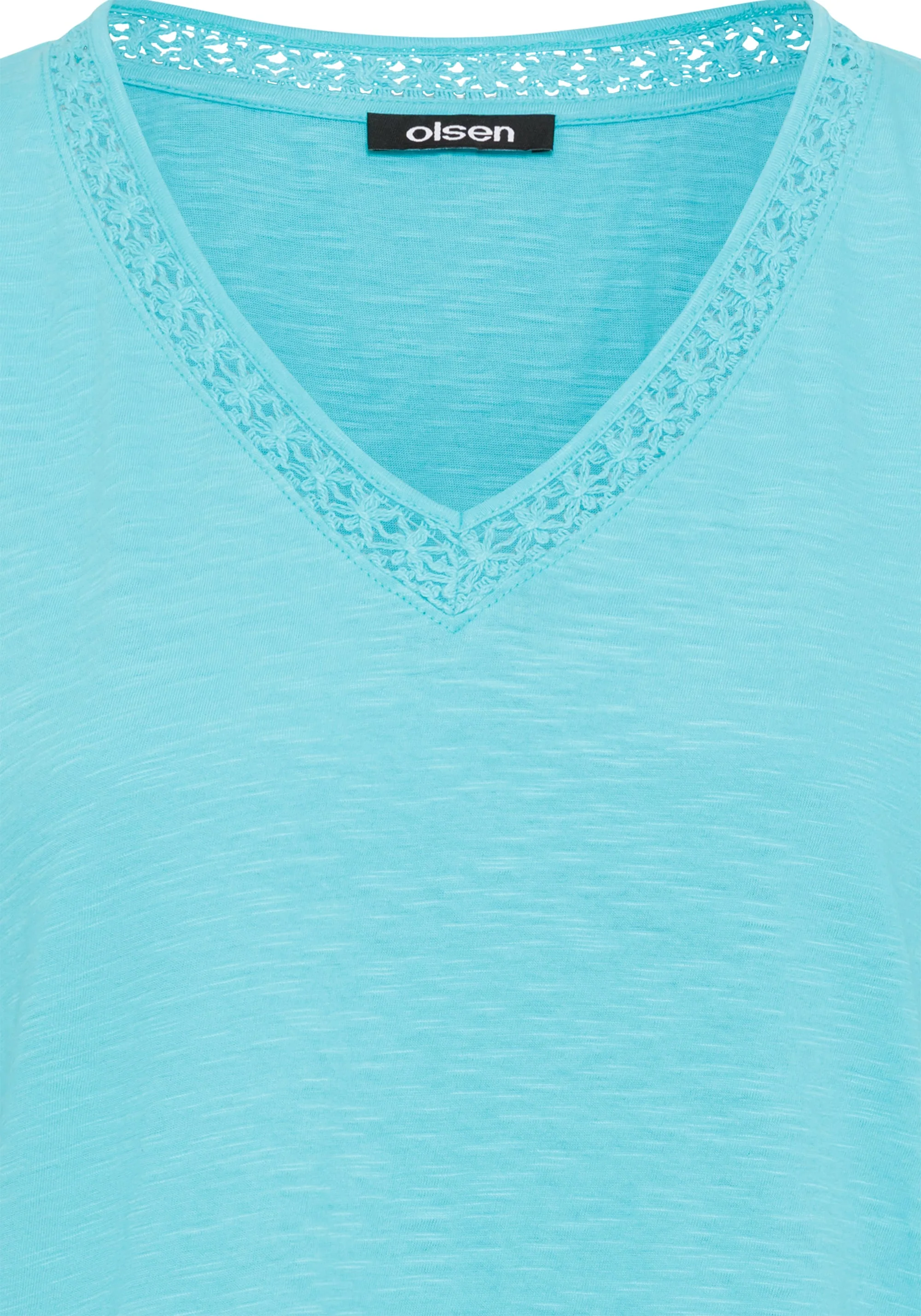 Embroidered Neck T-Shirt - Image 5