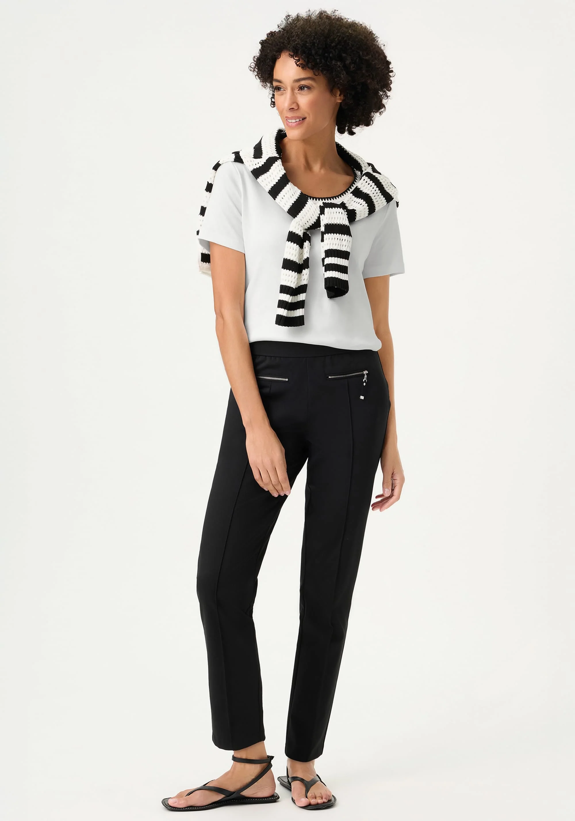 Embroidered Neck T-Shirt - Image 4