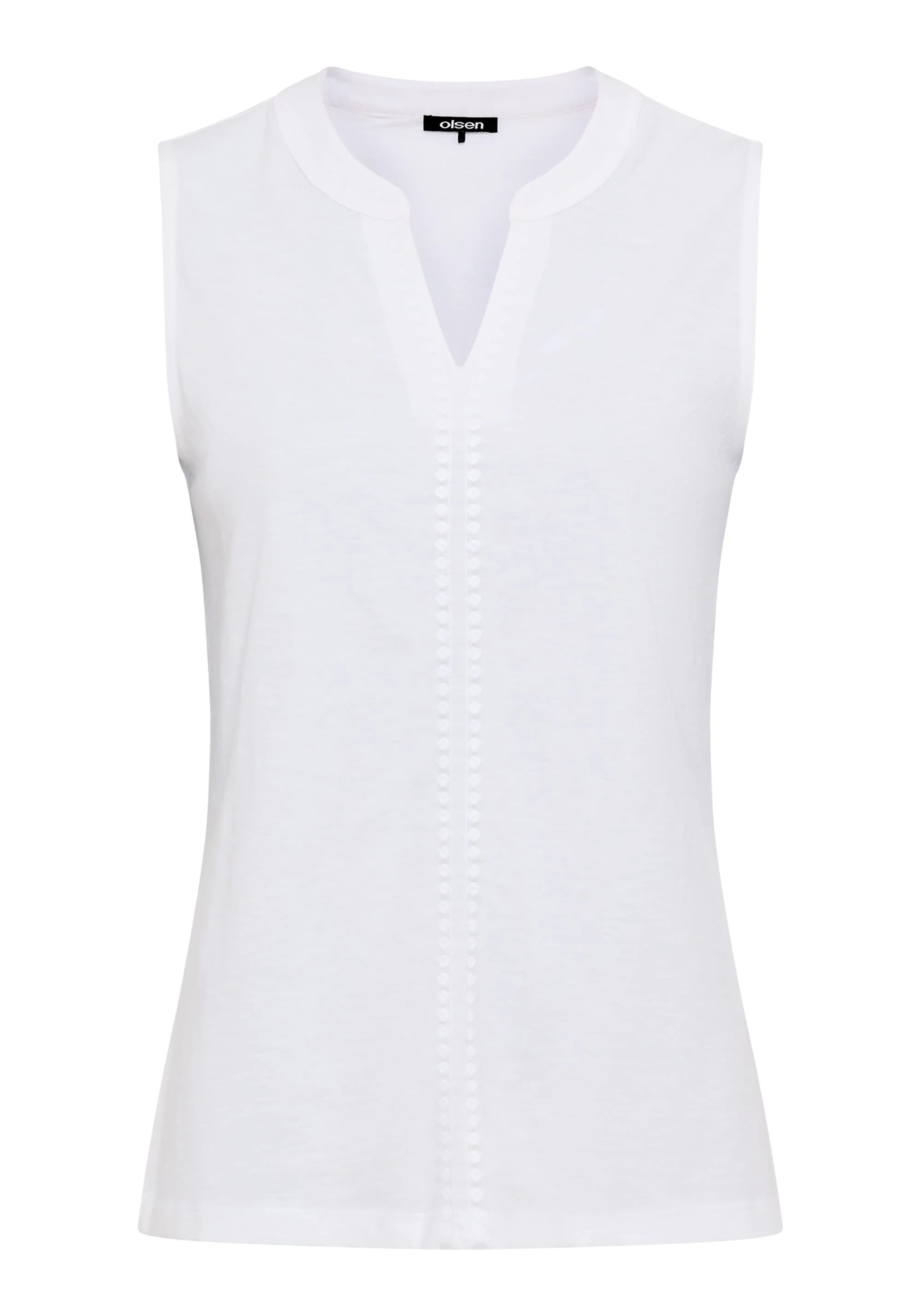 Embroidered Sleeveless Shell - Image 5