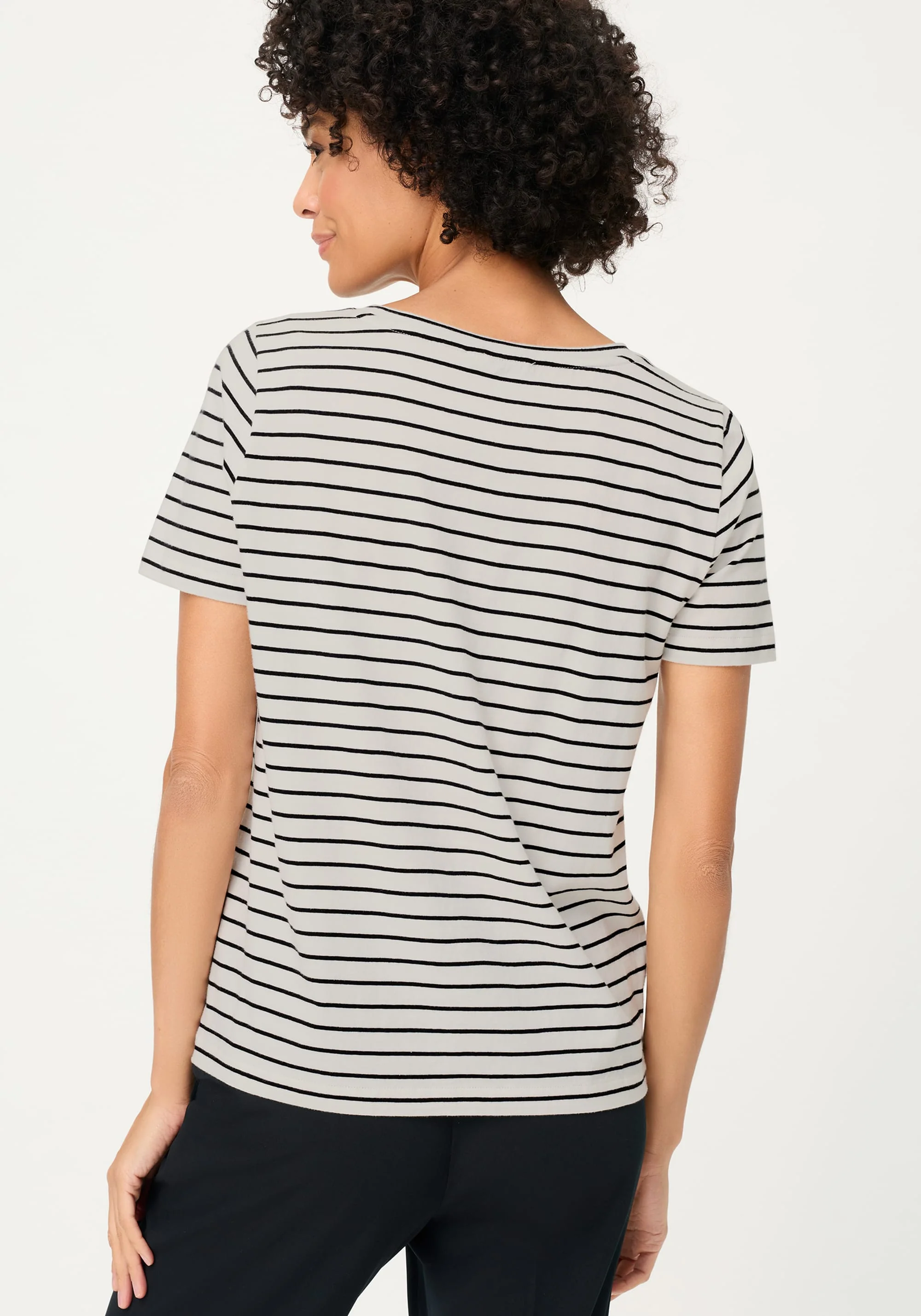 Embroidered Stripe T-Shirt - Image 3