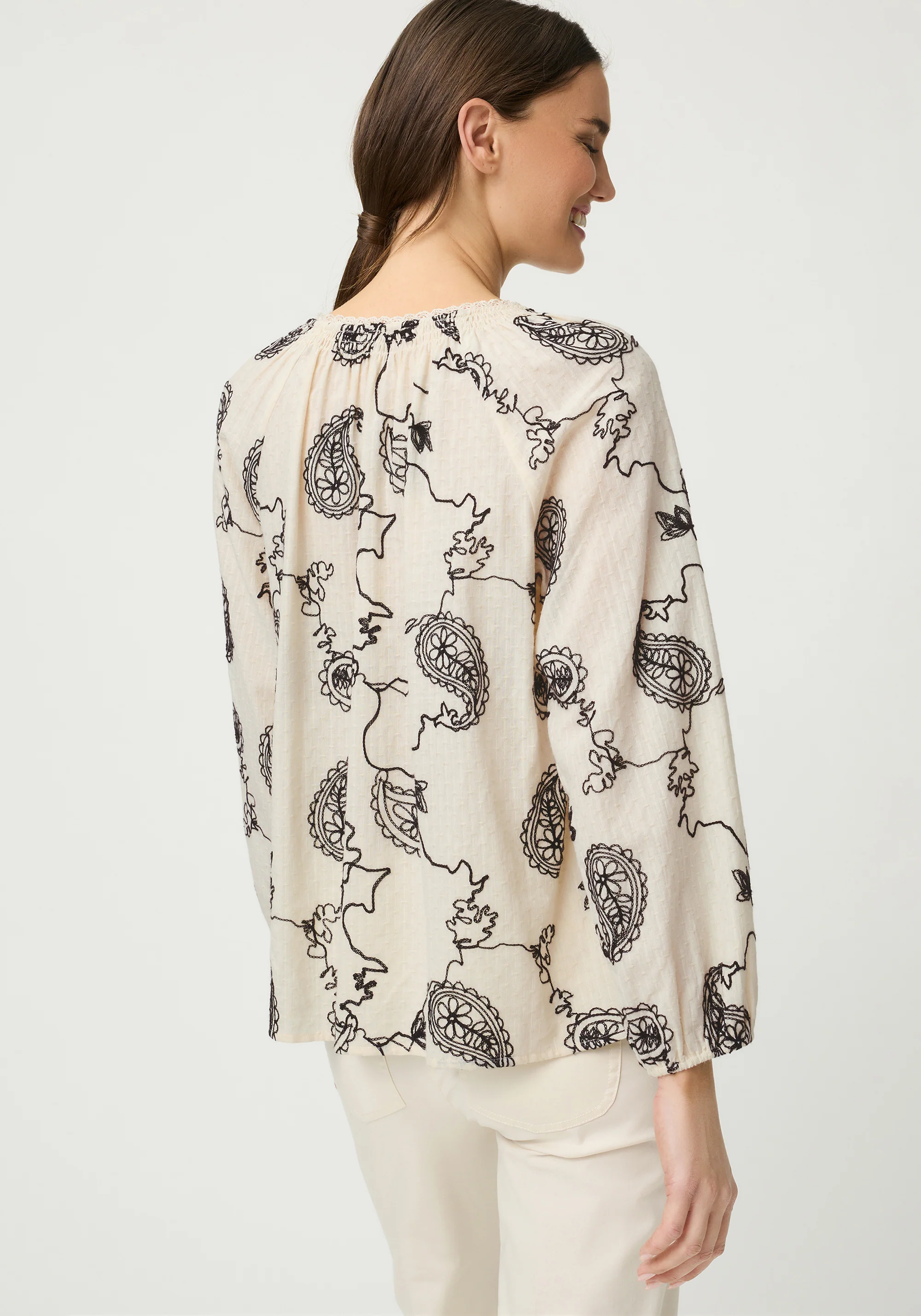 Embroidered Tunic Blouse - Image 2