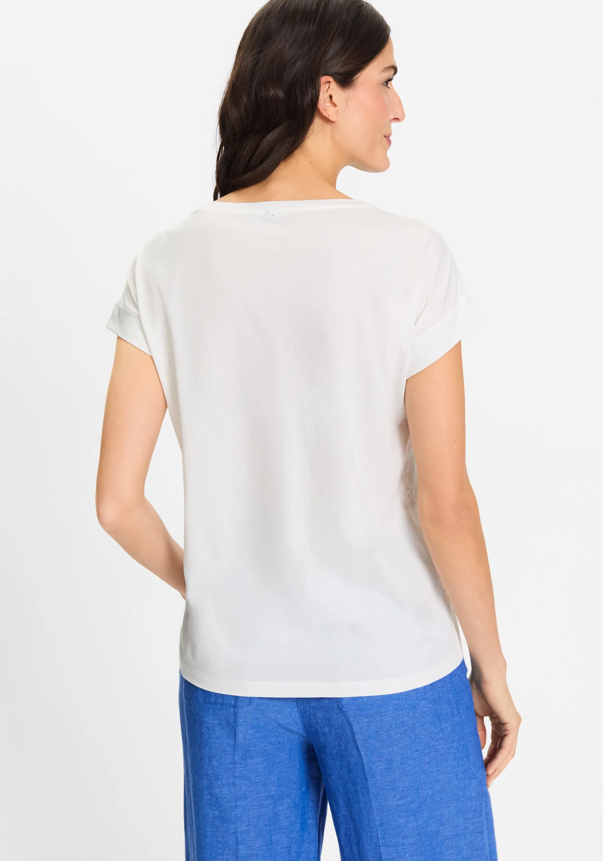 Eyelet Embroidered T-Shirt - Image 2