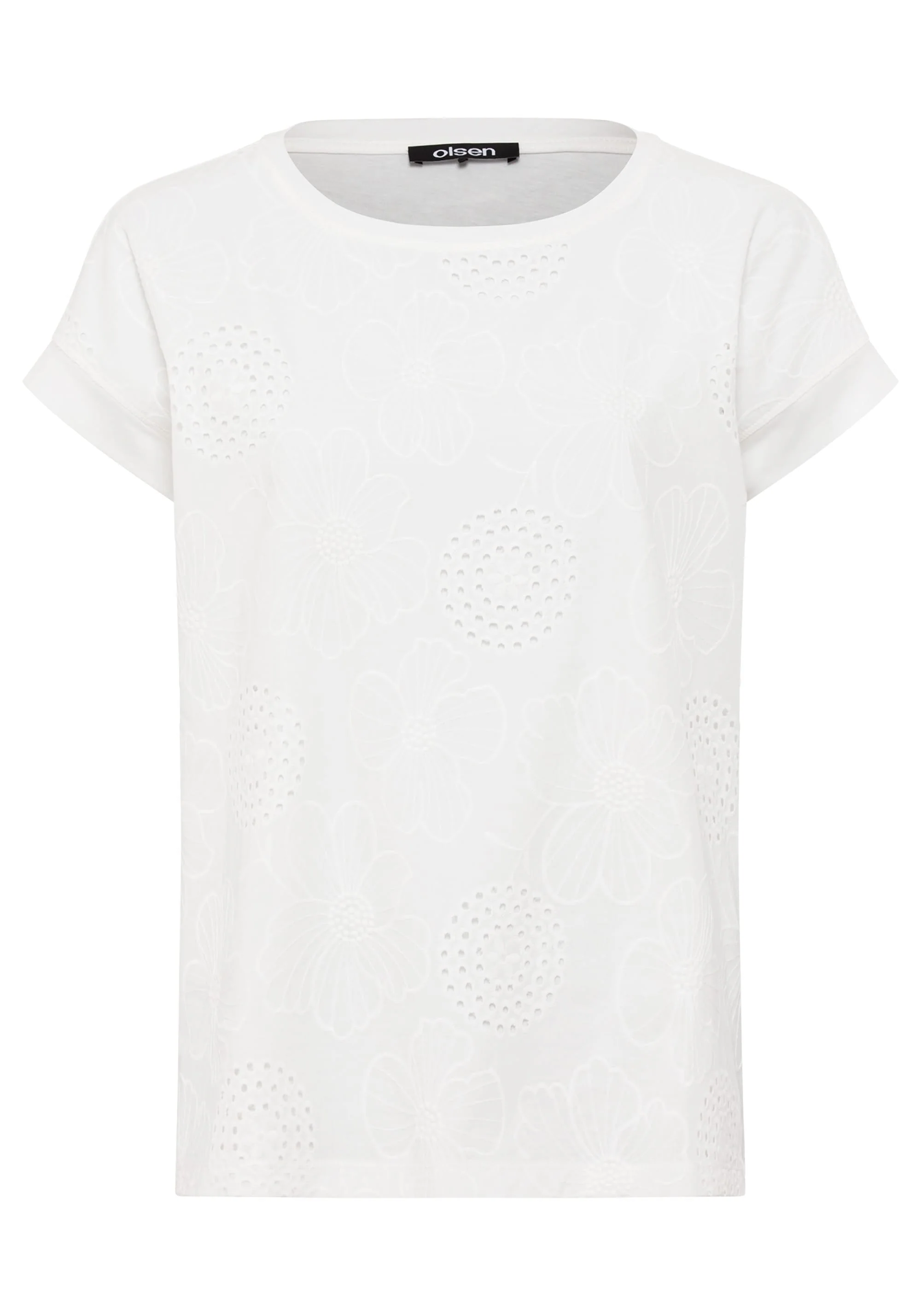 Eyelet Embroidered T-Shirt - Image 3