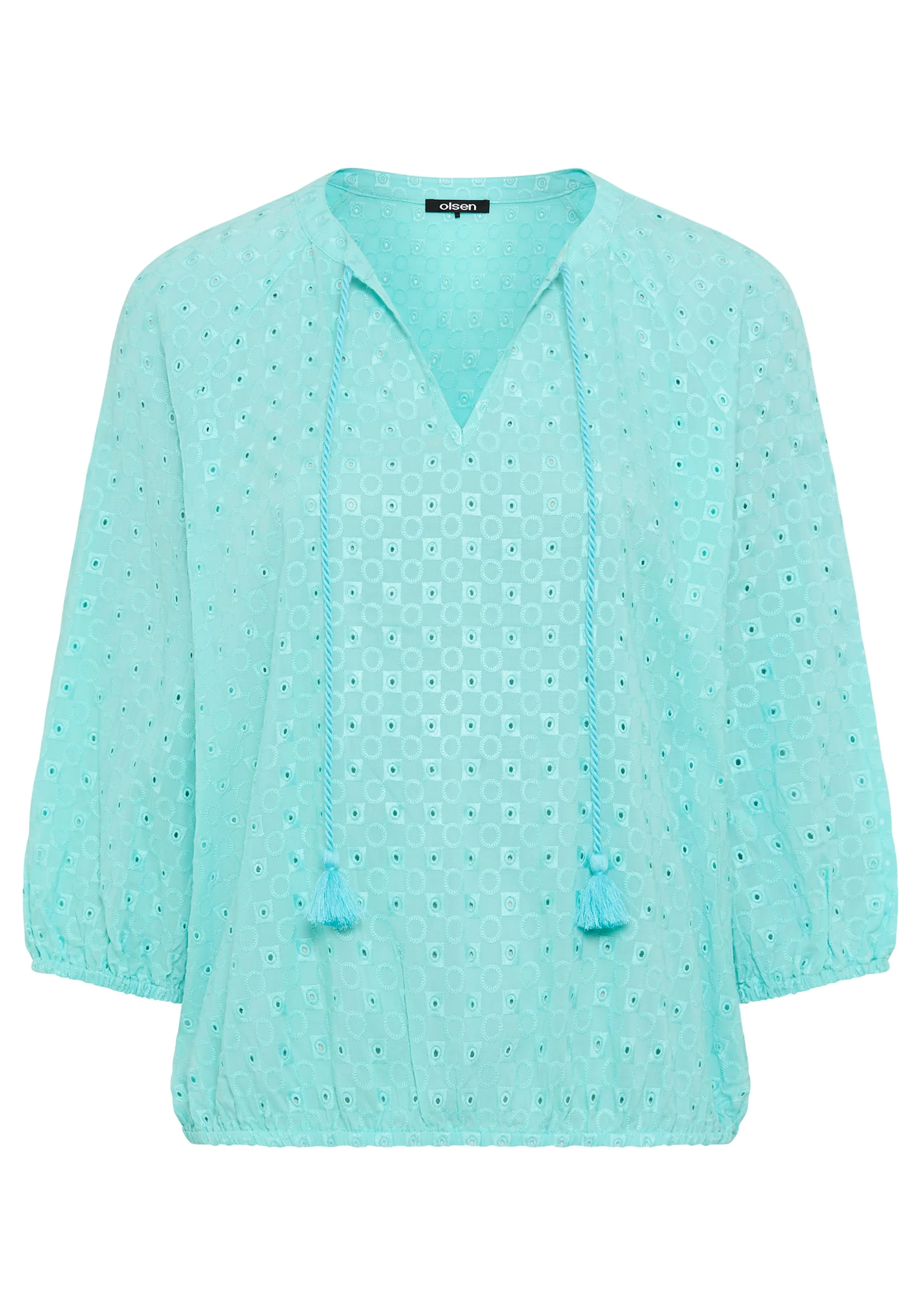 Eyelet Embroidered Tunic Blouse - Image 6