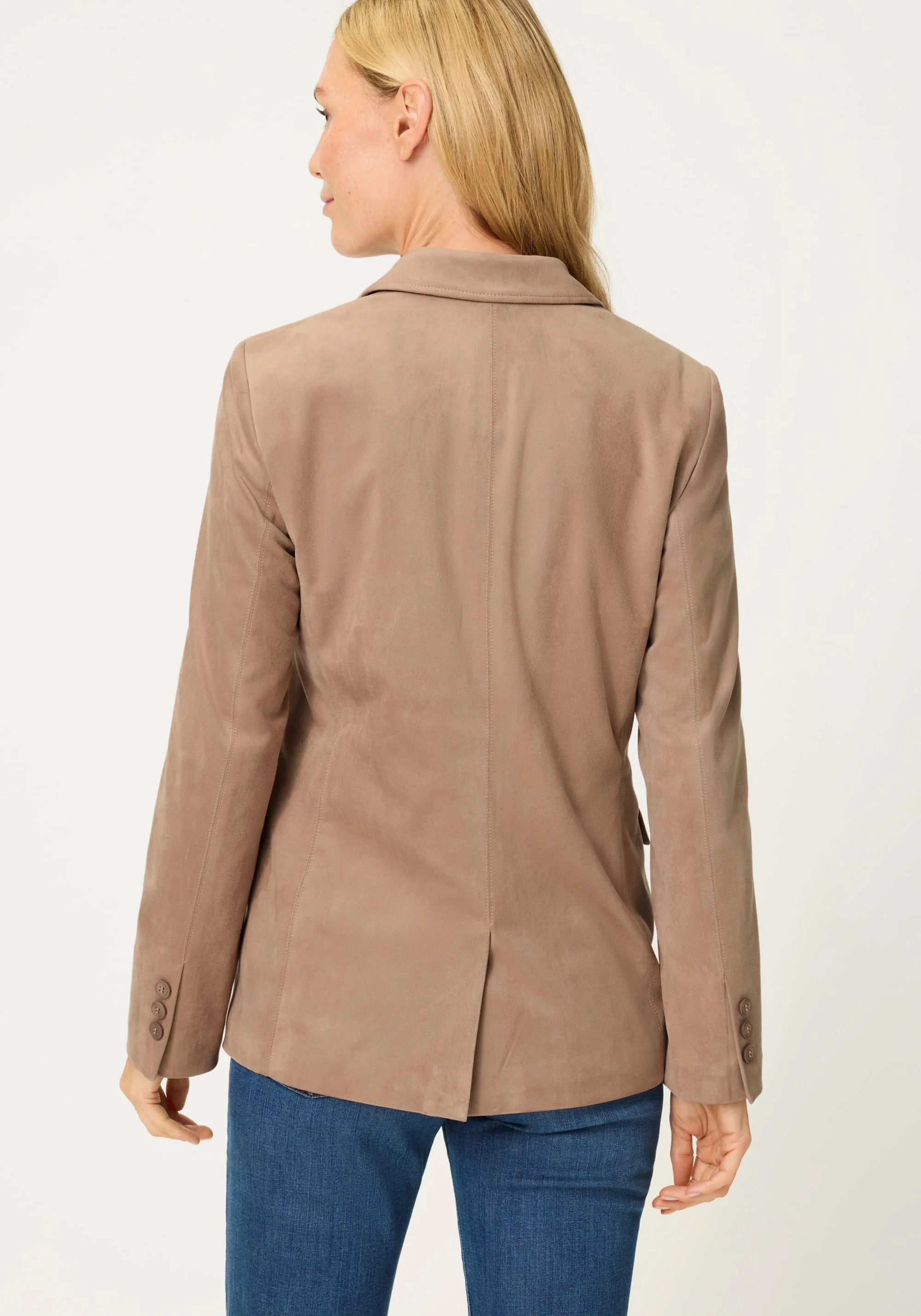 Faux Suede Blazer - Image 2