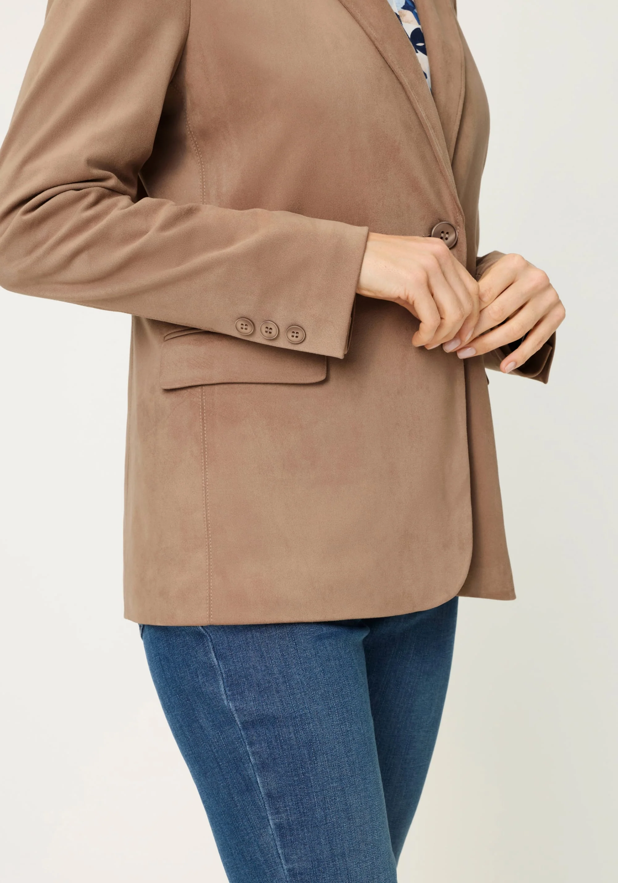 Faux Suede Blazer - Image 4