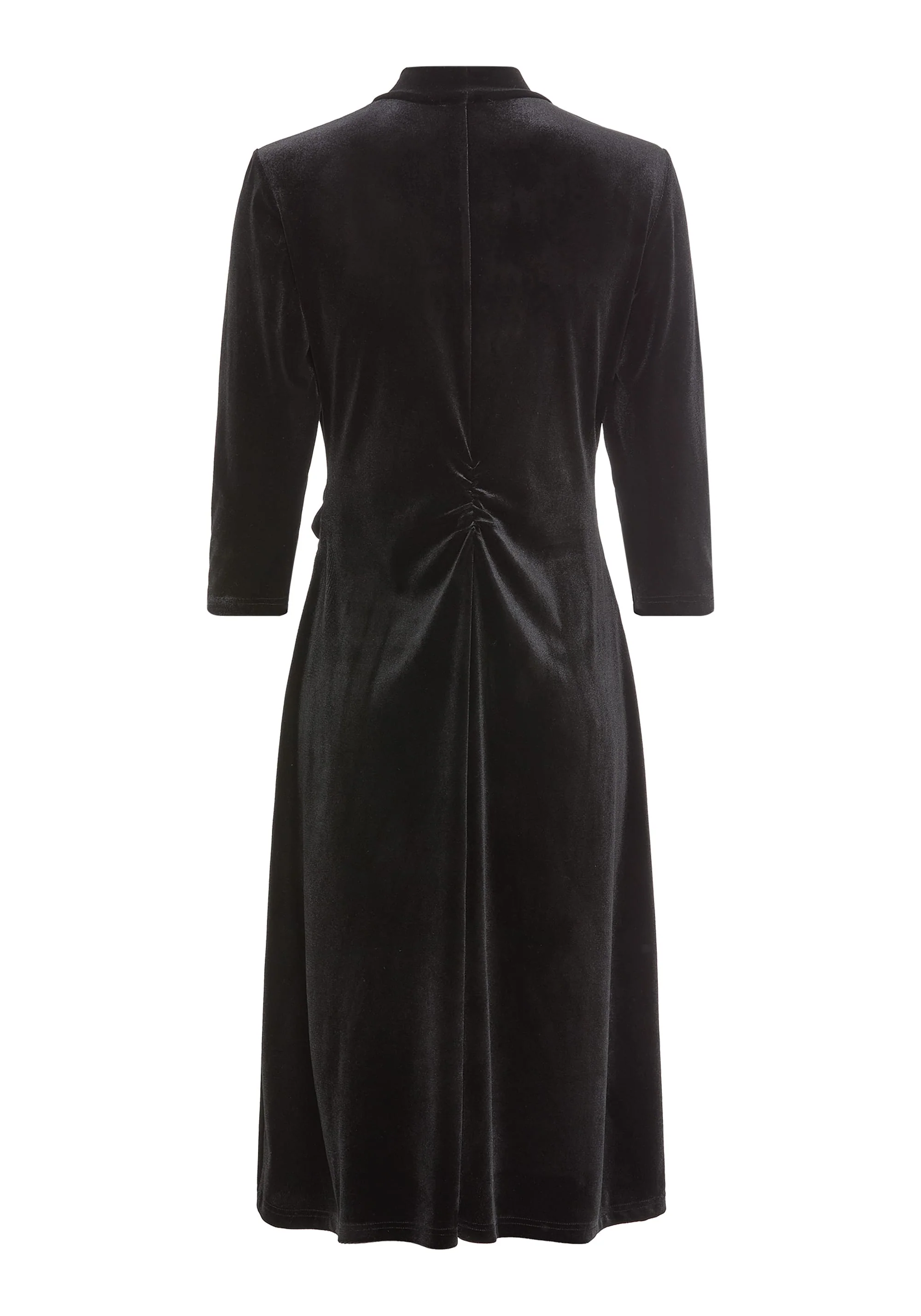 Faux Wrap Velvet Dress - Image 7