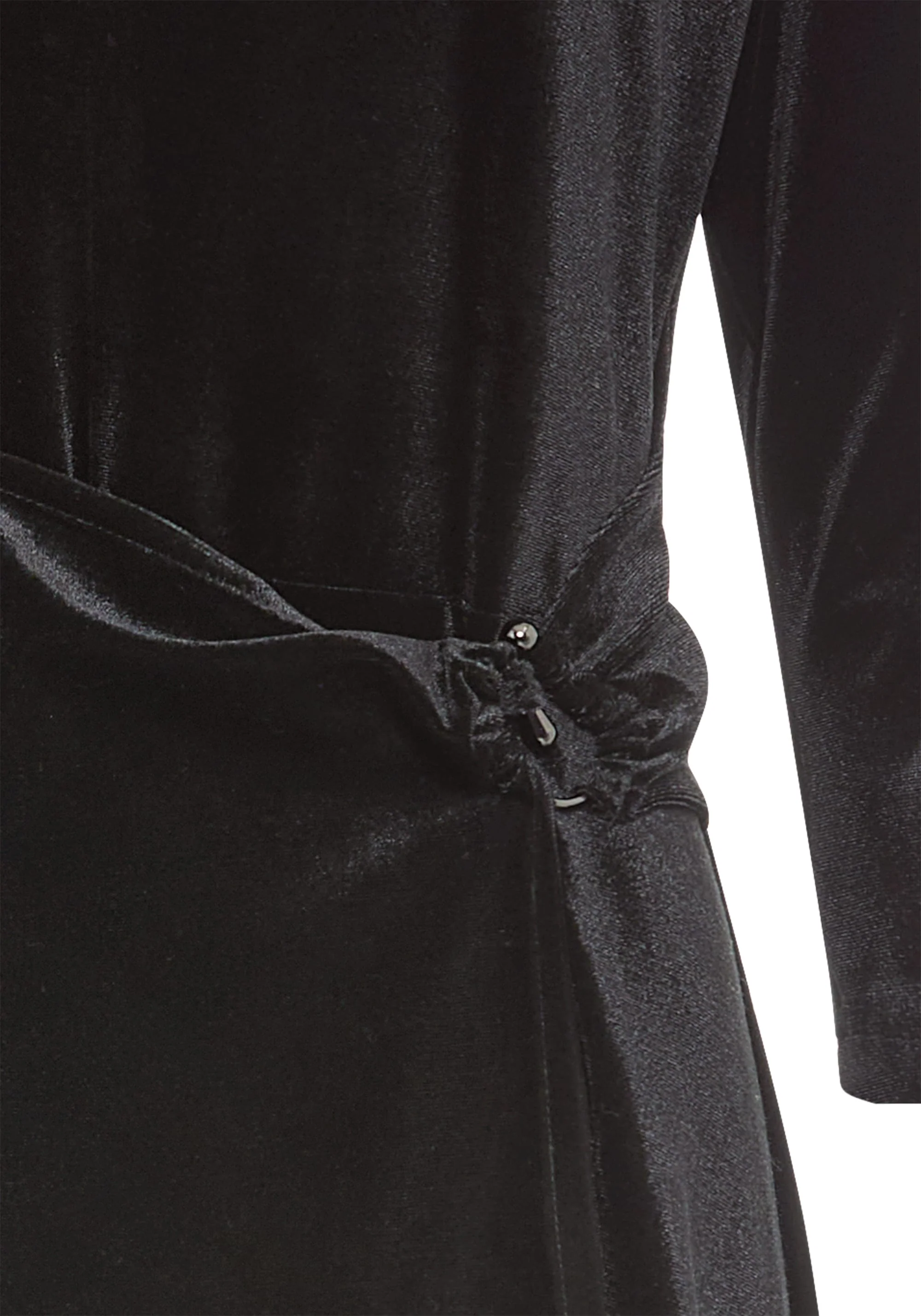 Faux Wrap Velvet Dress - Image 8