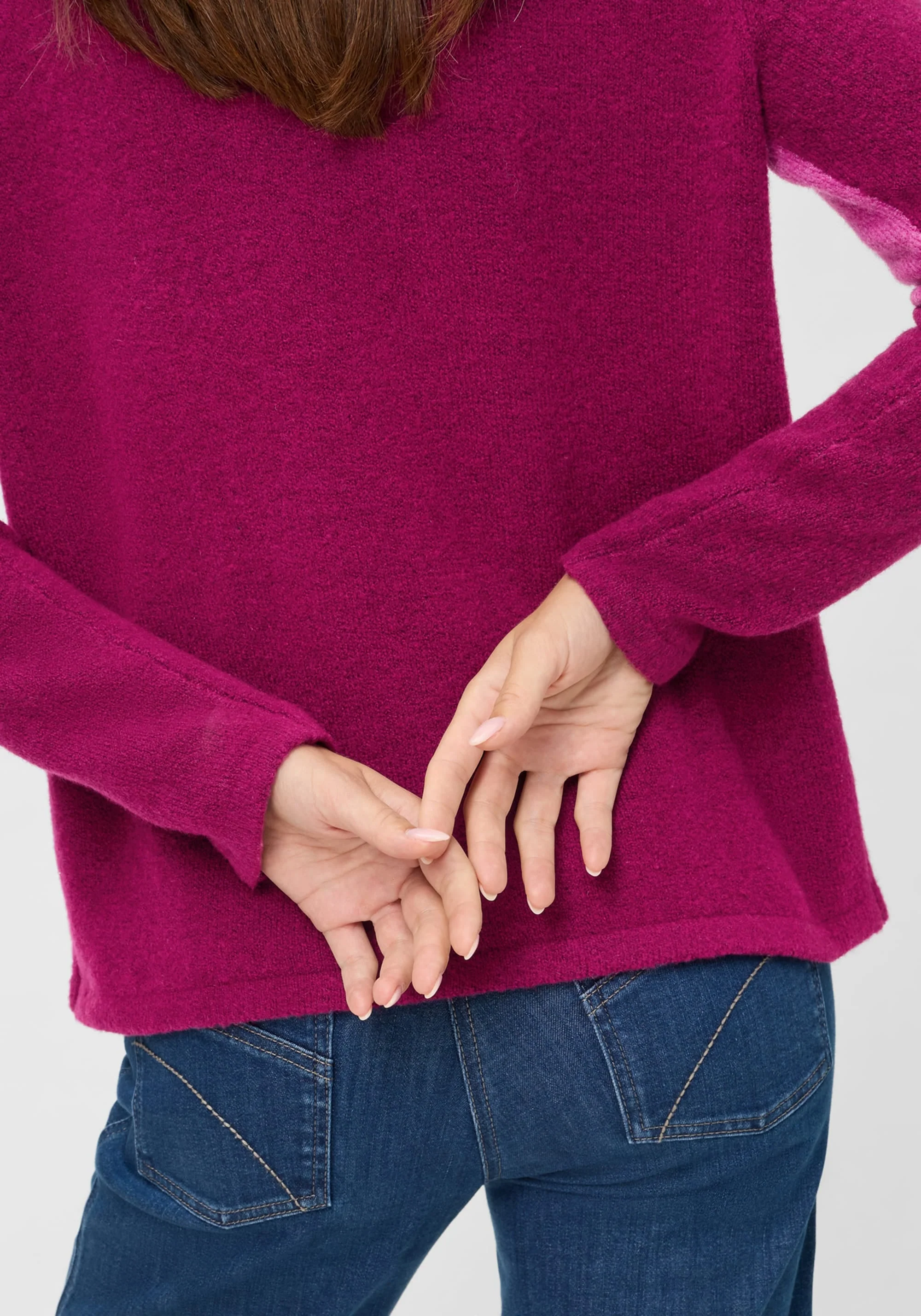 Floral Intarsia Mock Neck Sweater - Image 5