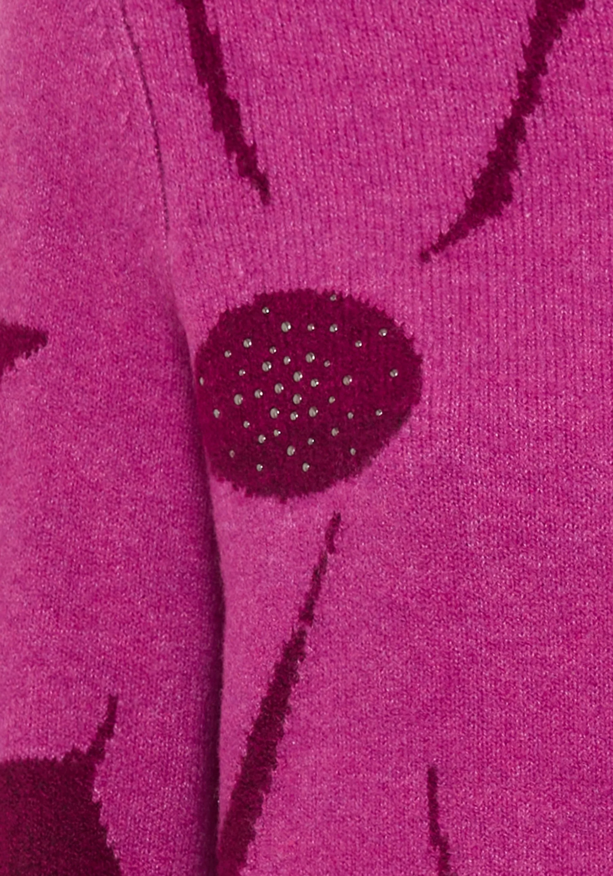 Floral Intarsia Mock Neck Sweater - Image 8