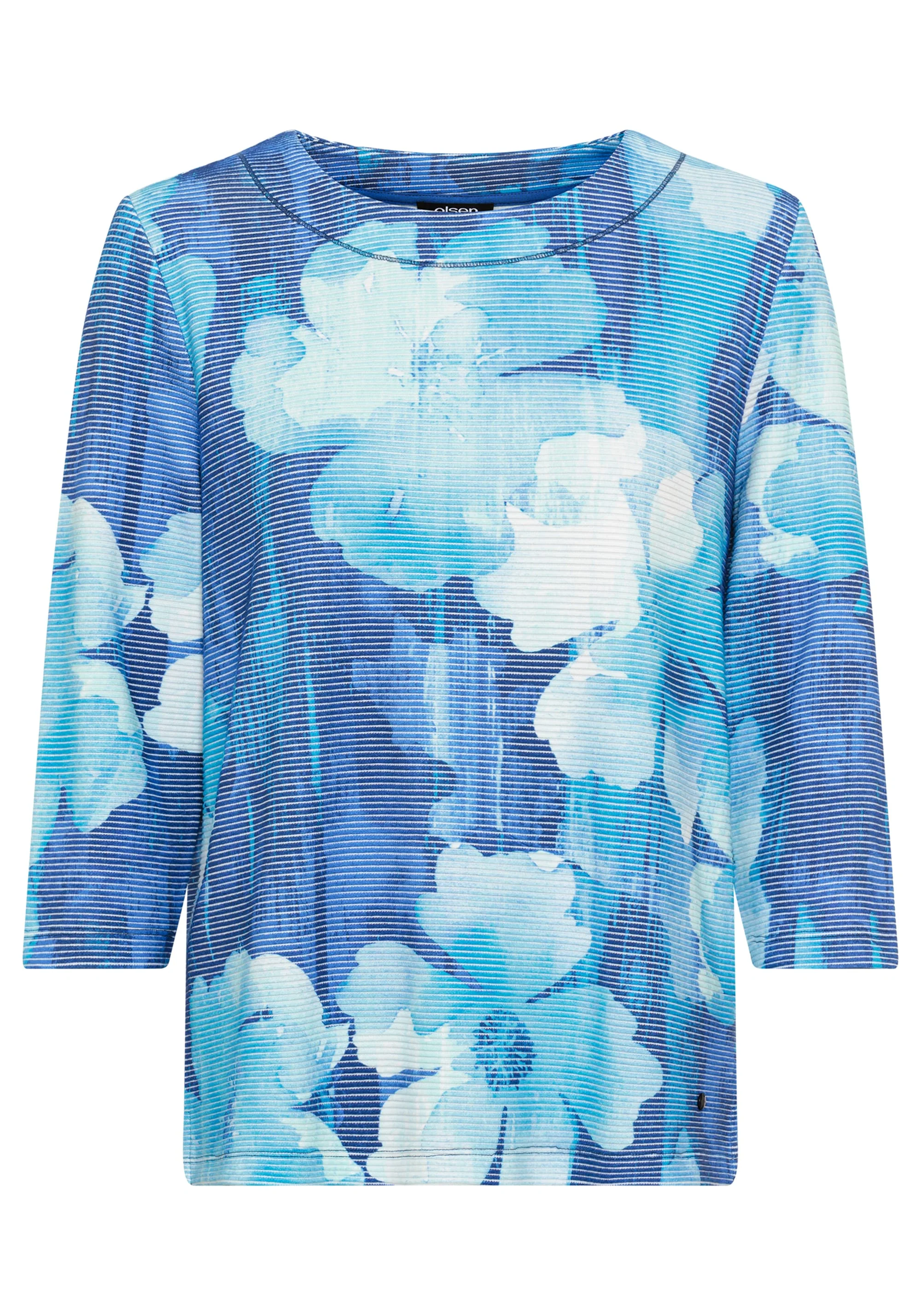 Floral Rib Knit Jersey Top - Image 4