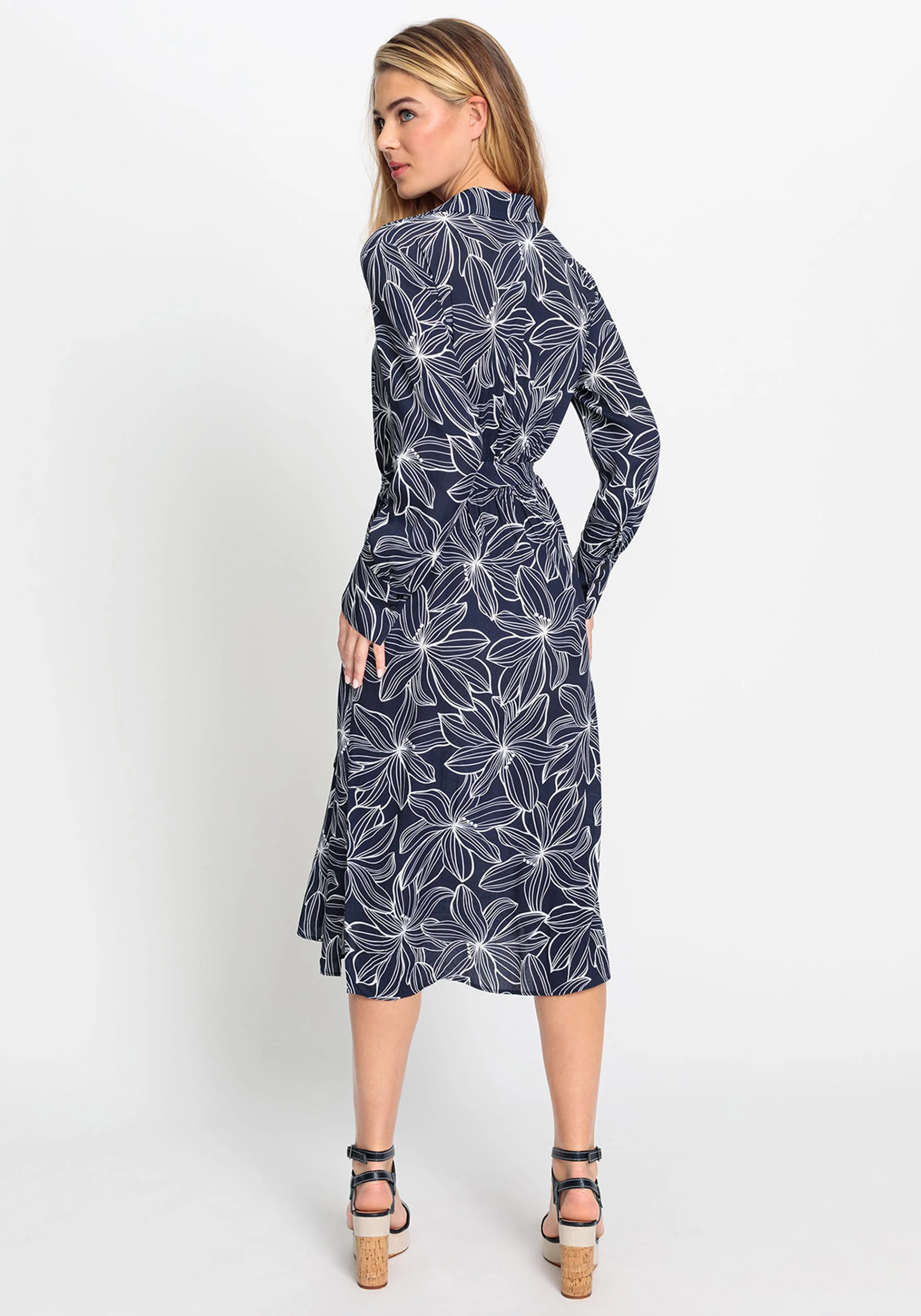 Floral Shirt Dress - Image 3