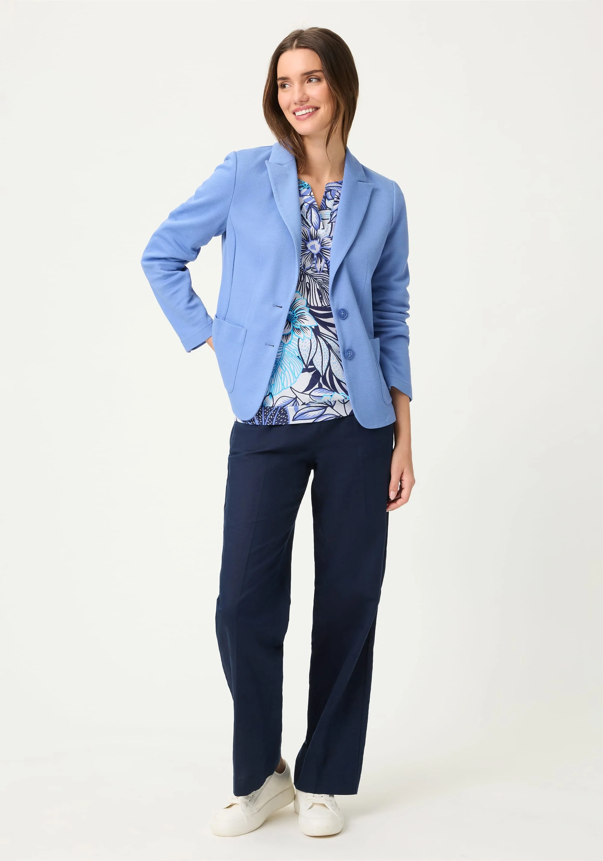 Floral Split Neck T-Shirt - Image 4