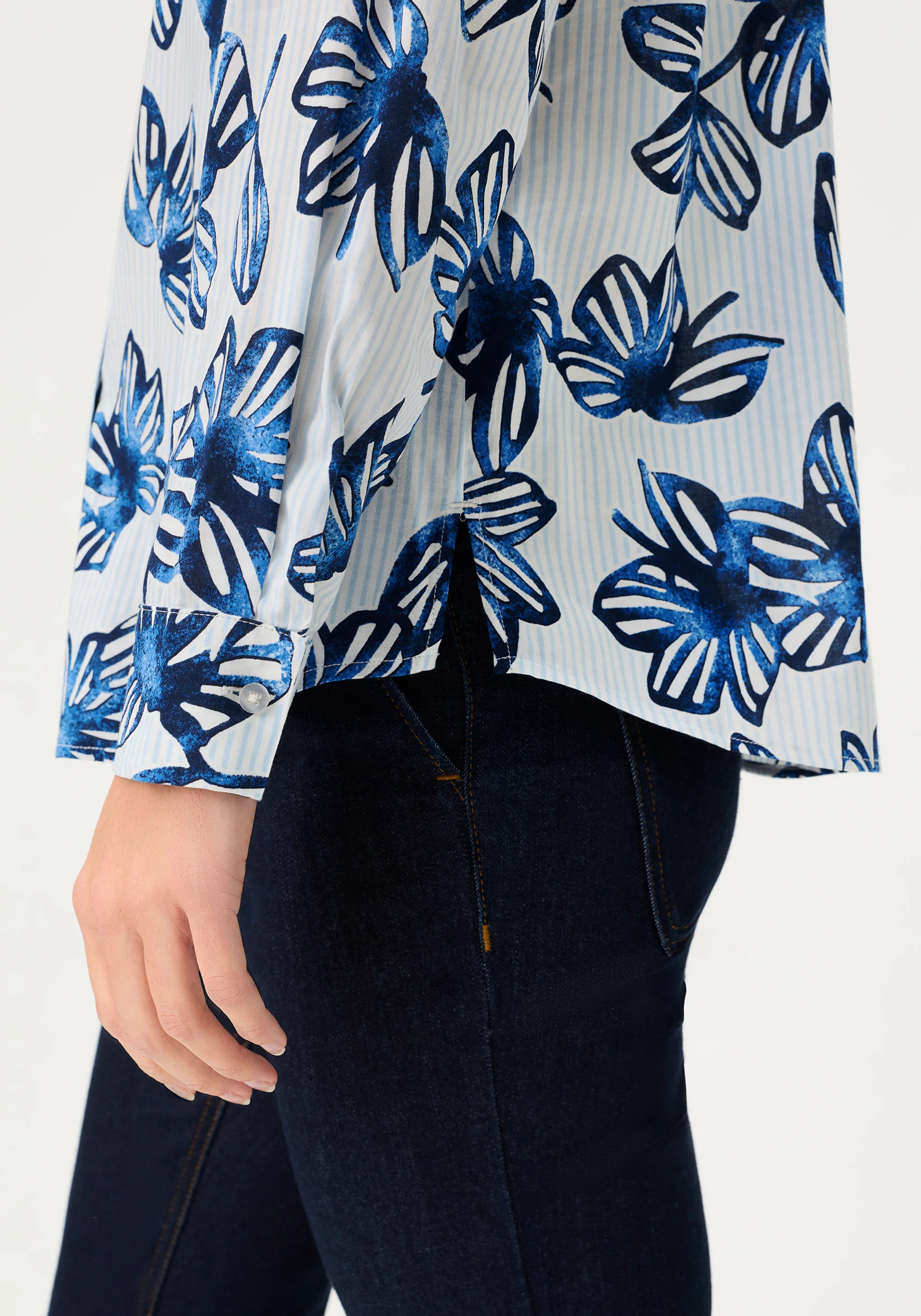Floral Stripe Shirt - Image 4