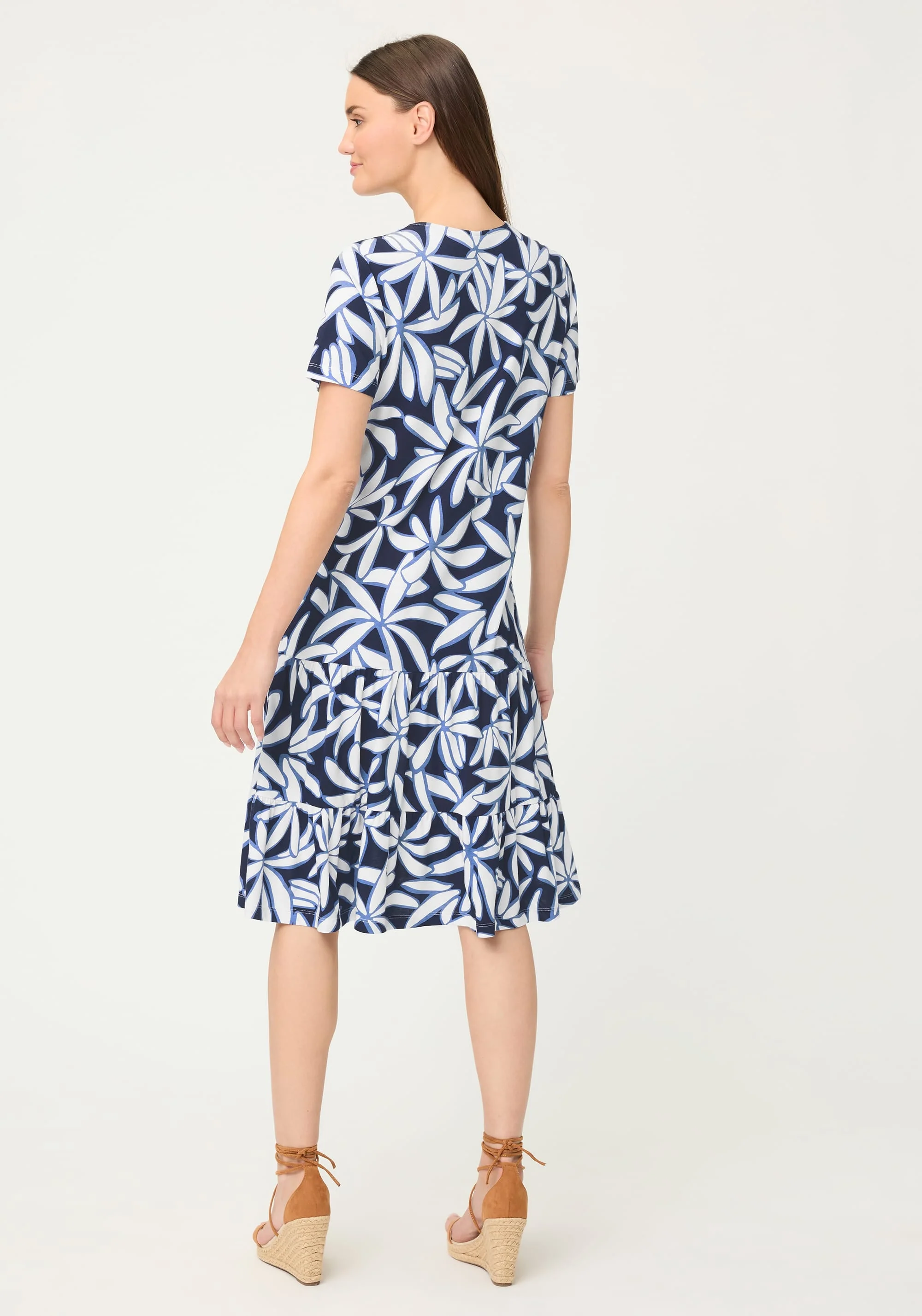 Floral Tiered T-Shirt Dress - Image 2