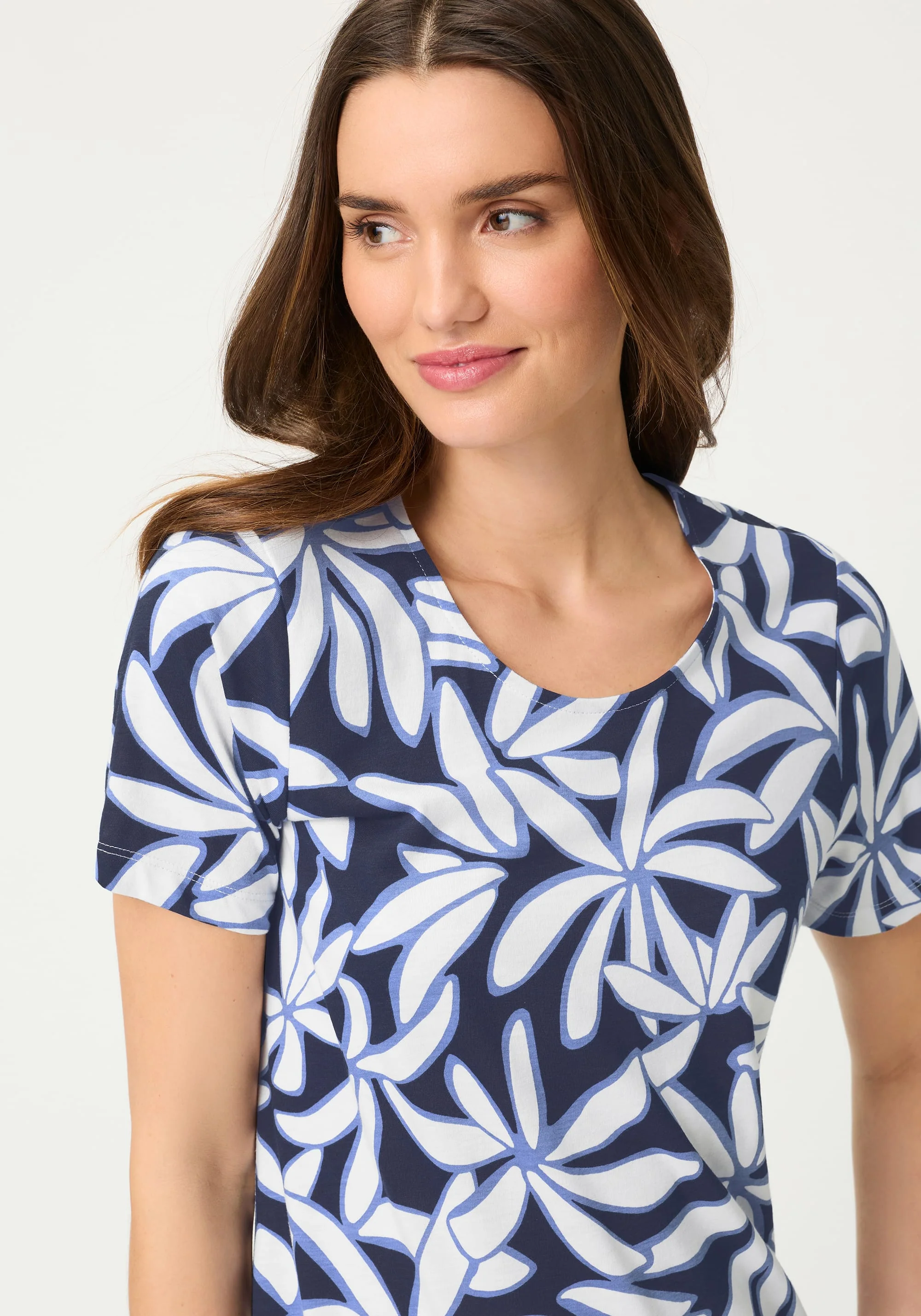 Floral Tiered T-Shirt Dress - Image 3
