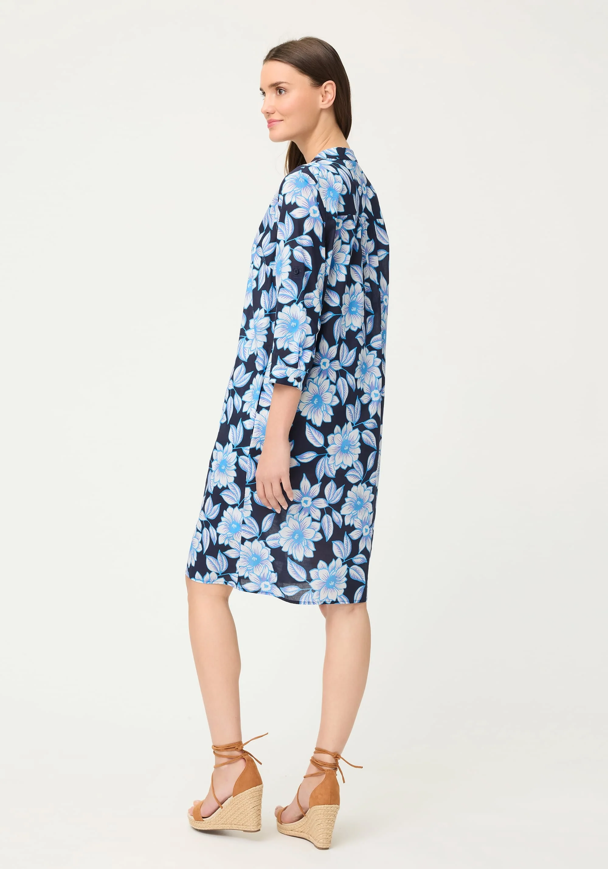 Floral Tunic Shirt Dress - Image 3