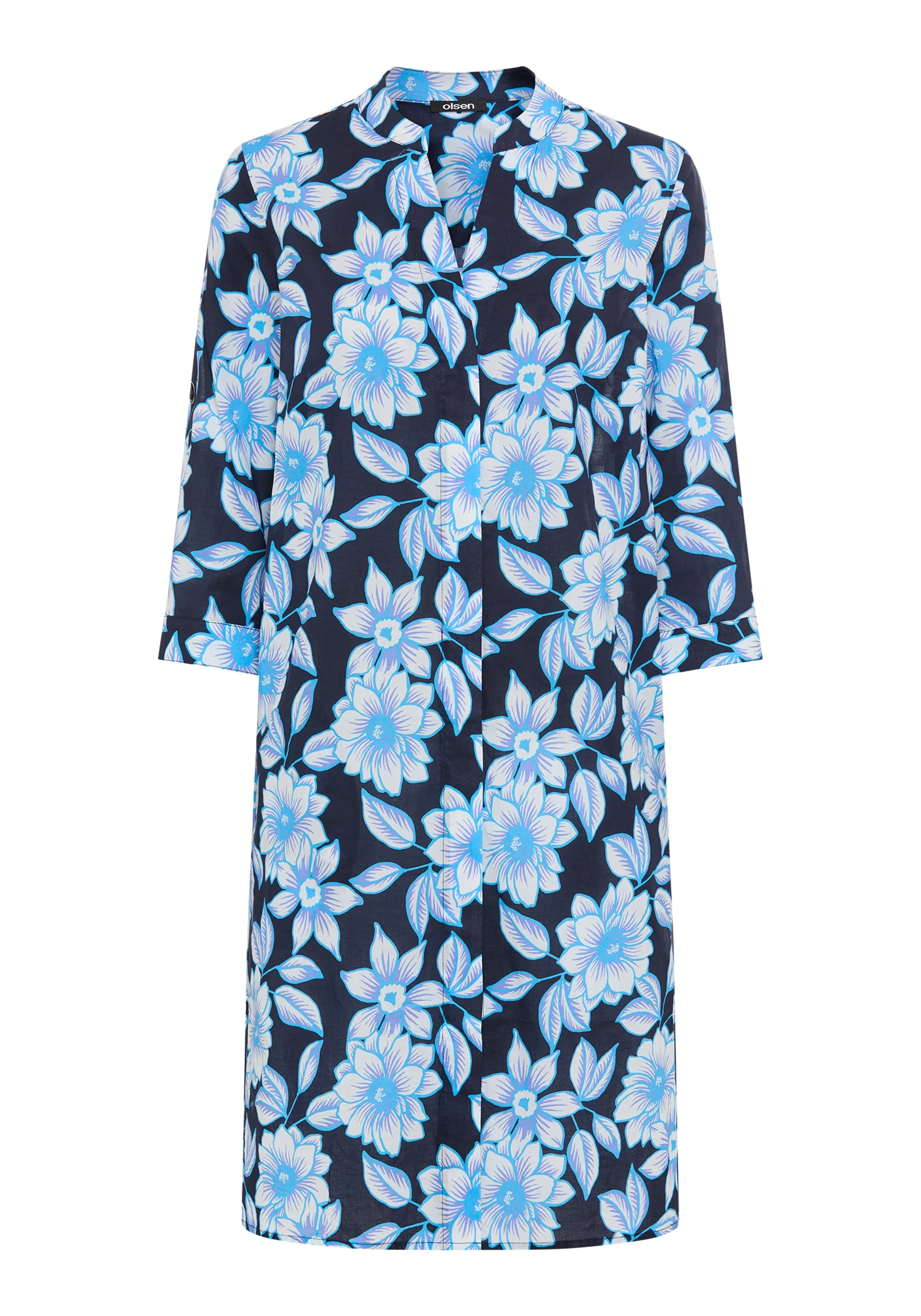 Floral Tunic Shirt Dress - Image 6
