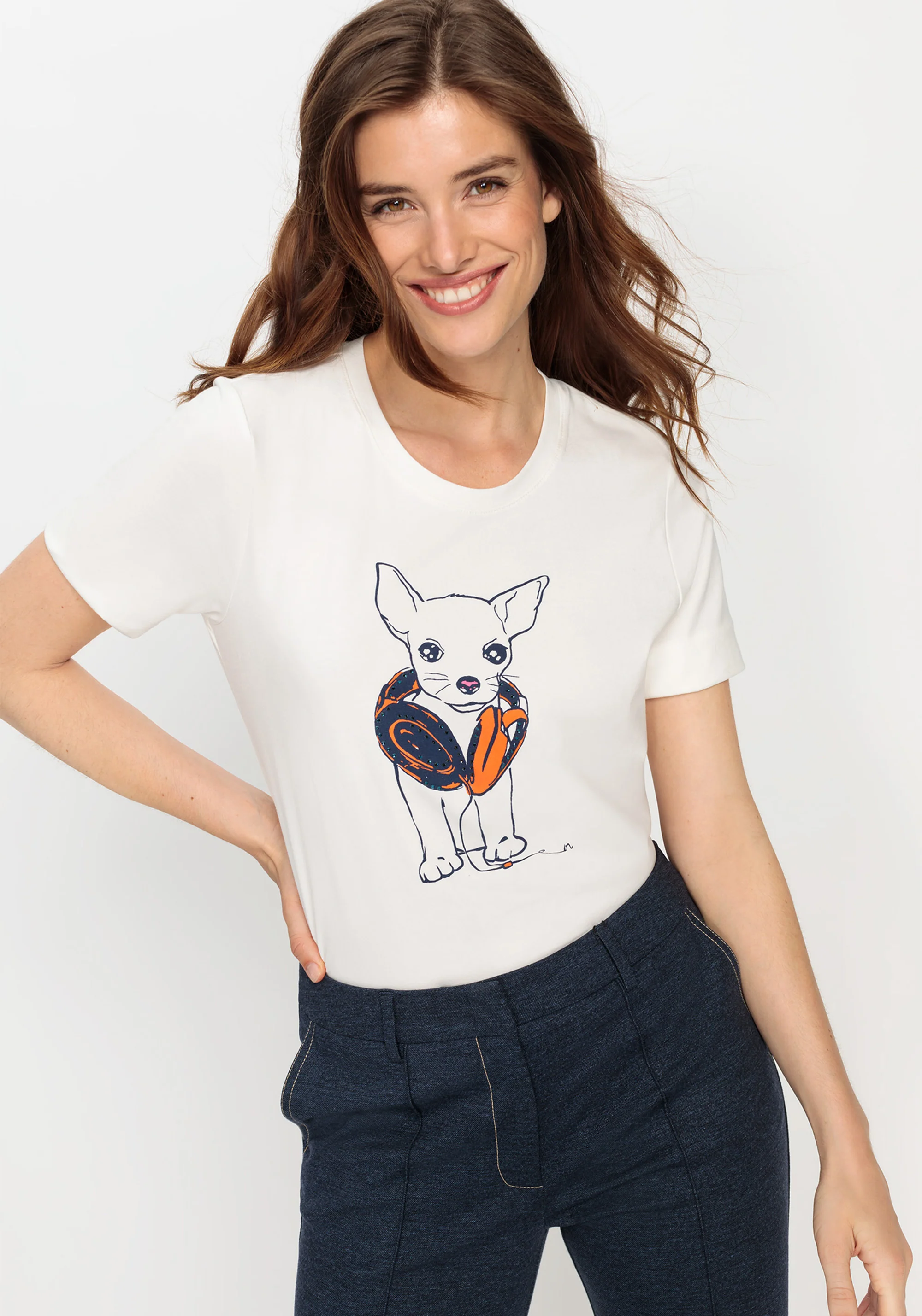 Funky Puppy Printed T-Shirt