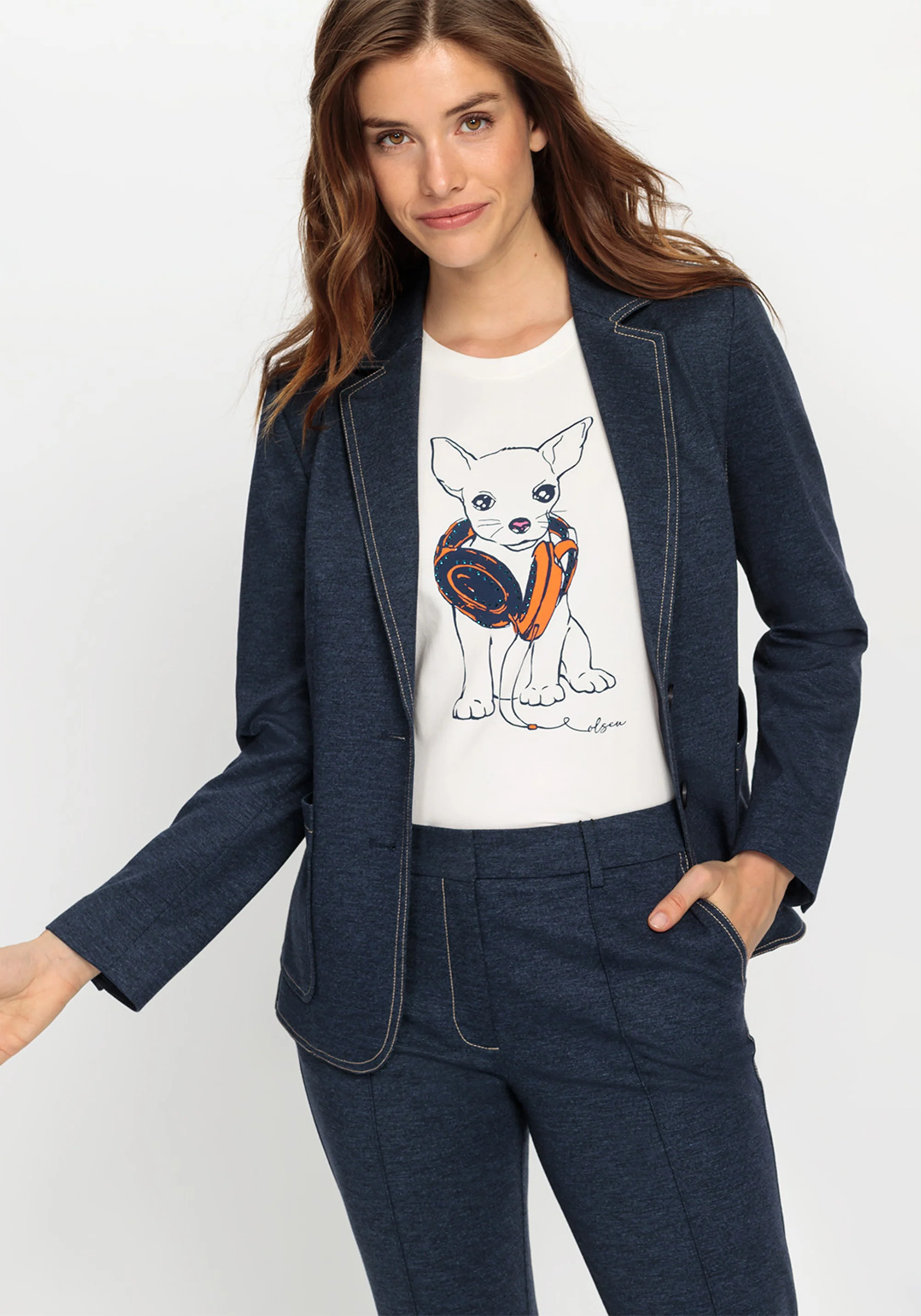 Funky Puppy Printed T-Shirt - Image 2