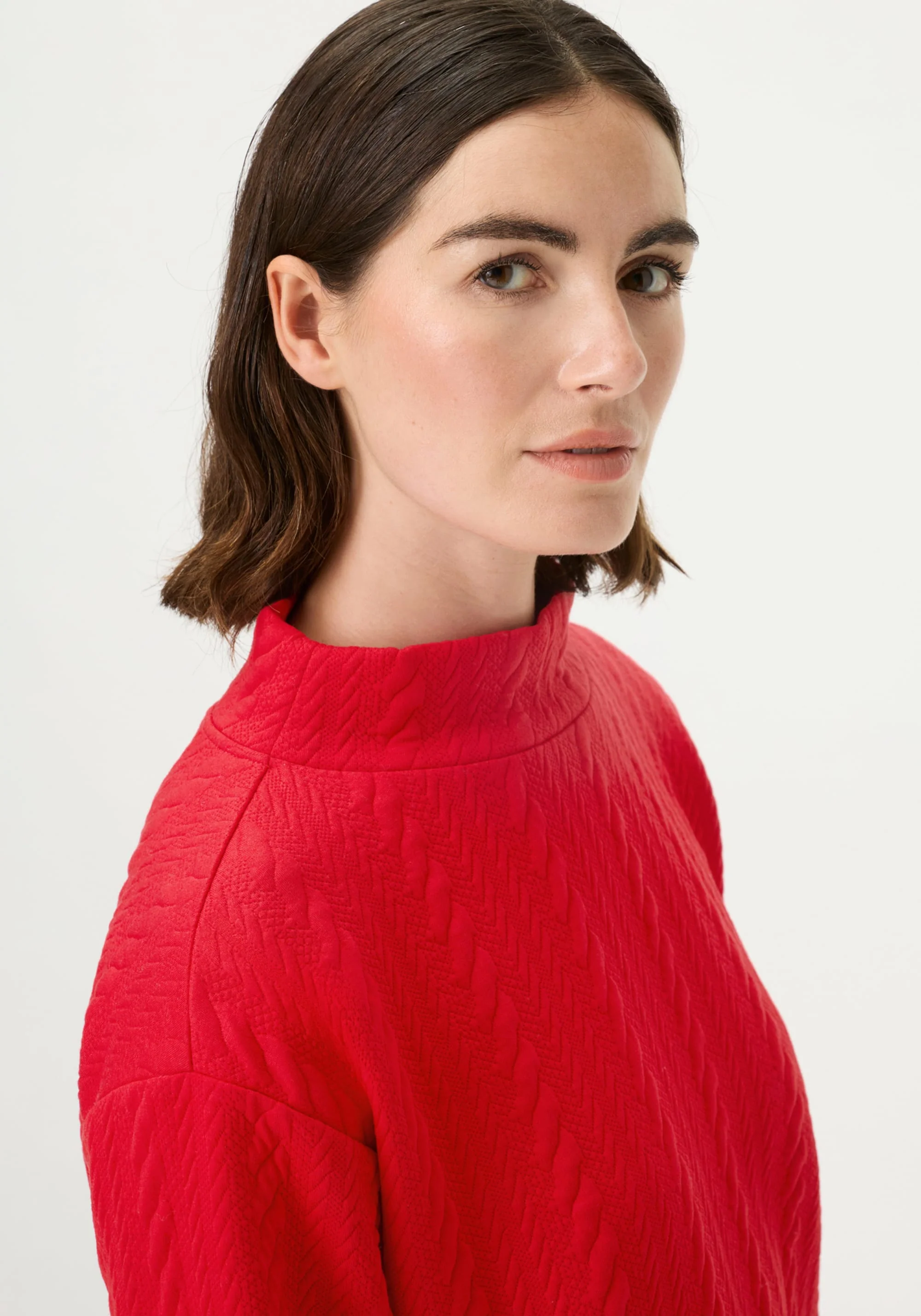 Funnel Neck Textured Jersey - Image 4