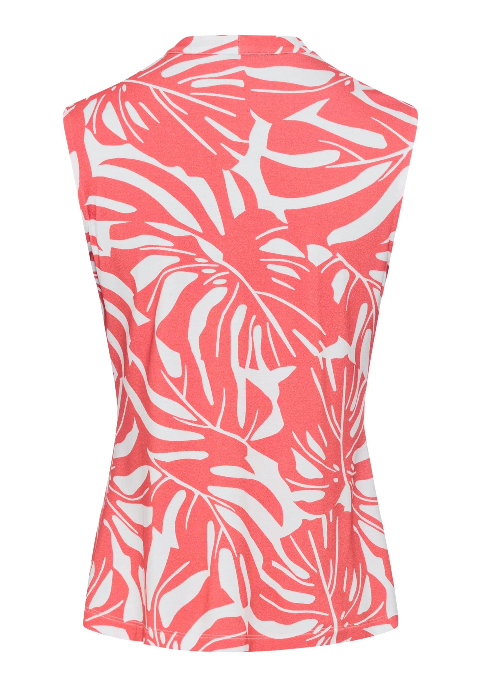Gathered Front Tropic Print Shell - Image 9