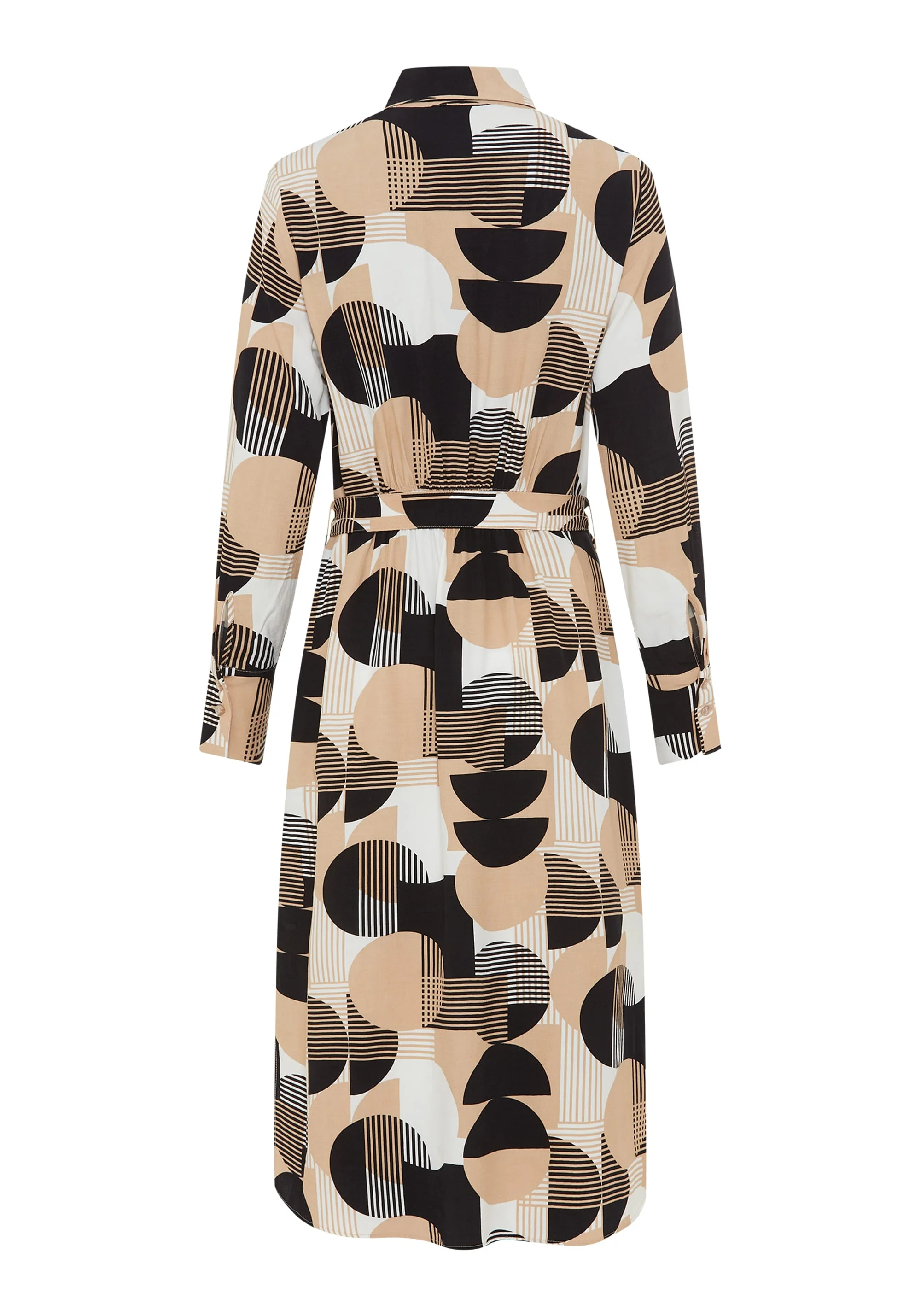 Geo Mixed Shirt Dress - Image 7