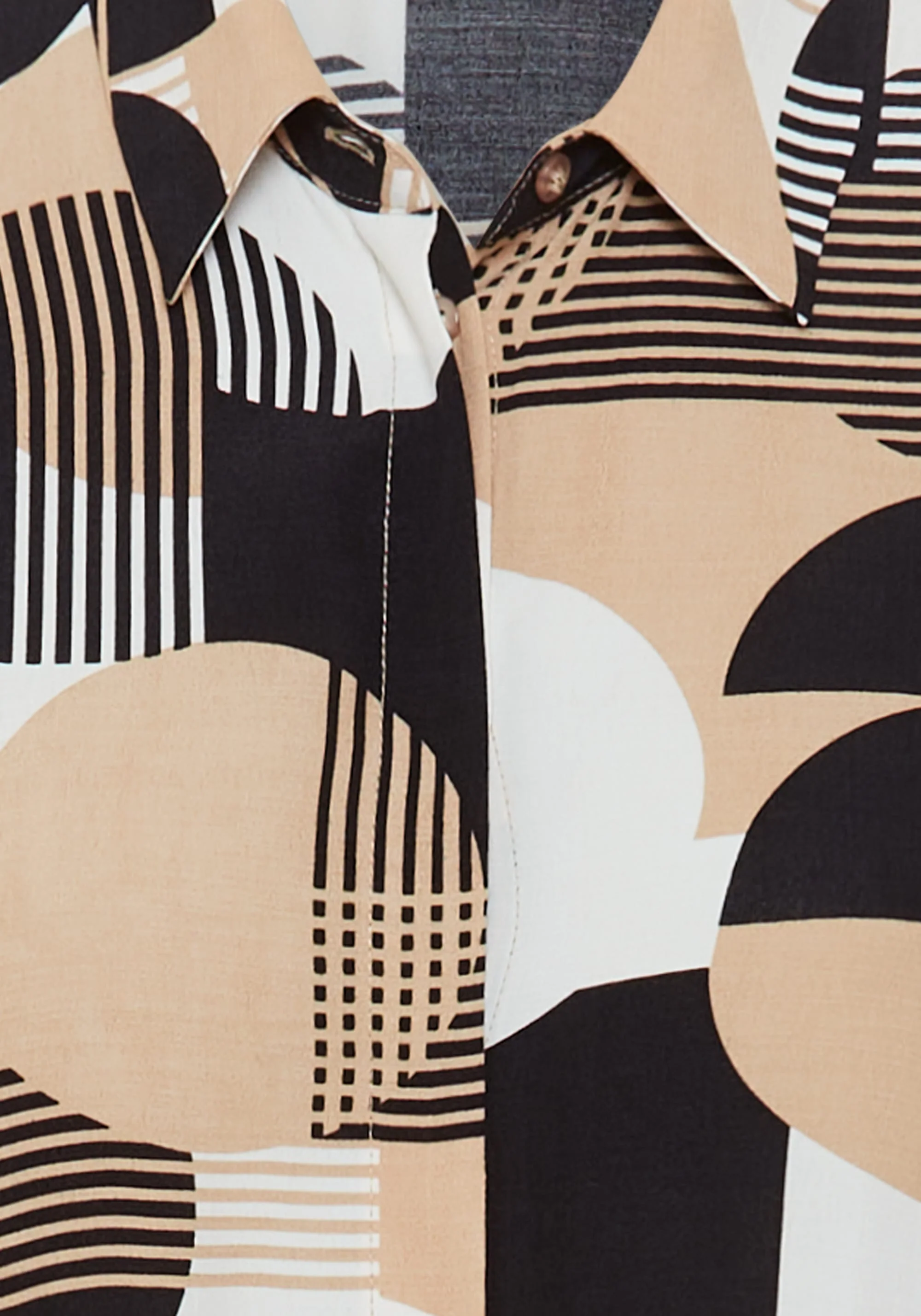Geo Mixed Shirt Dress - Image 8