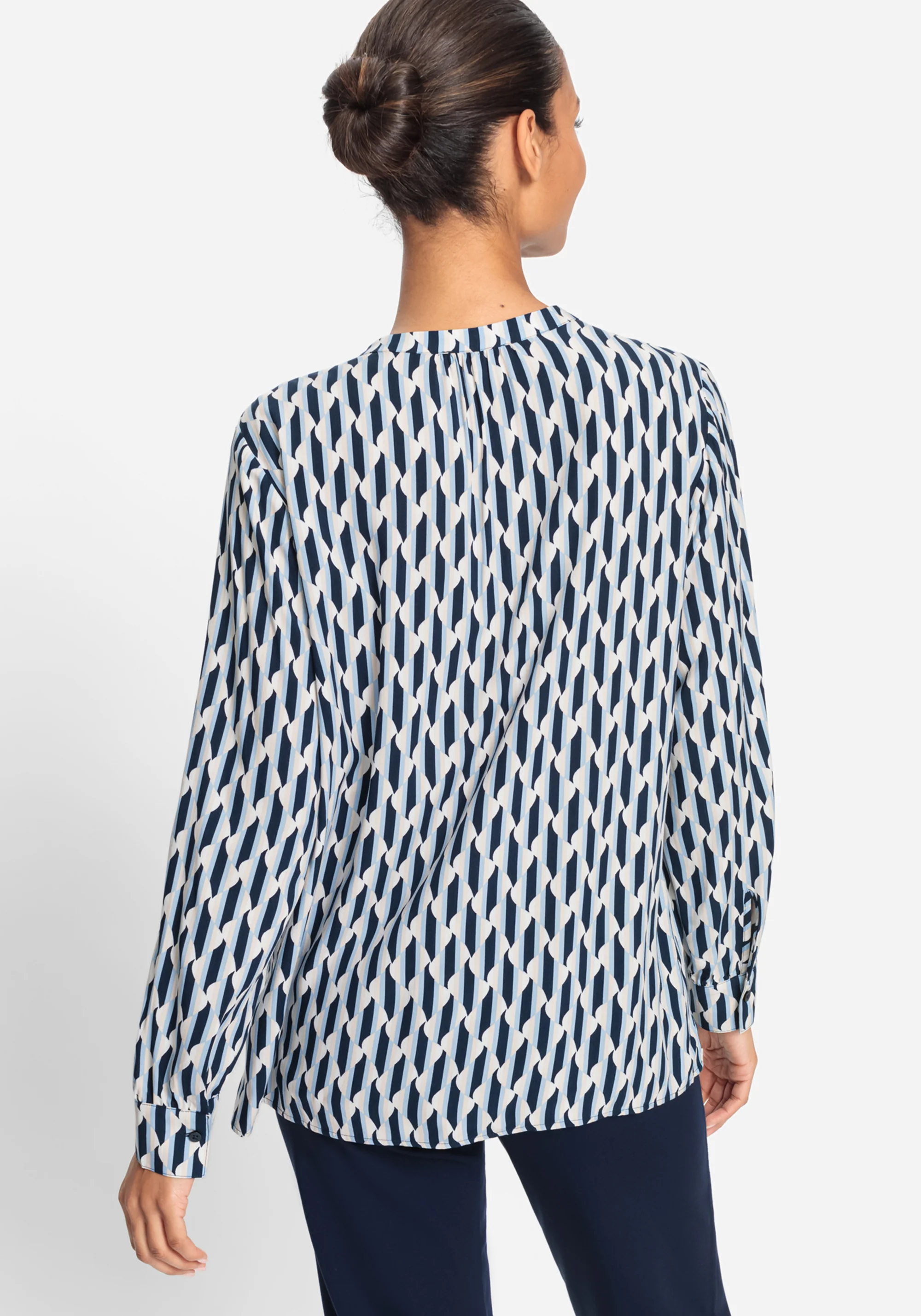 Geo Print Tunic Shirt - Image 2