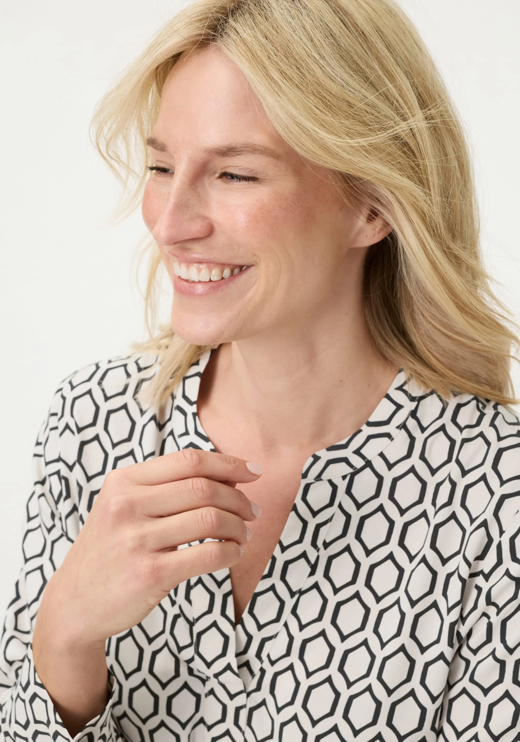 Graphic Tunic Blouse - Image 3