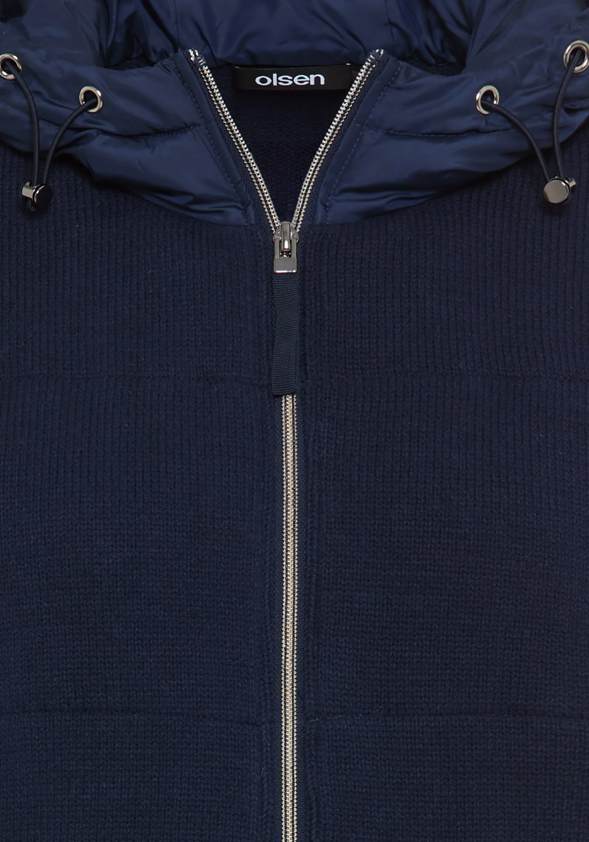 Heavy Zip Front Hooded Cardigan - Image 7