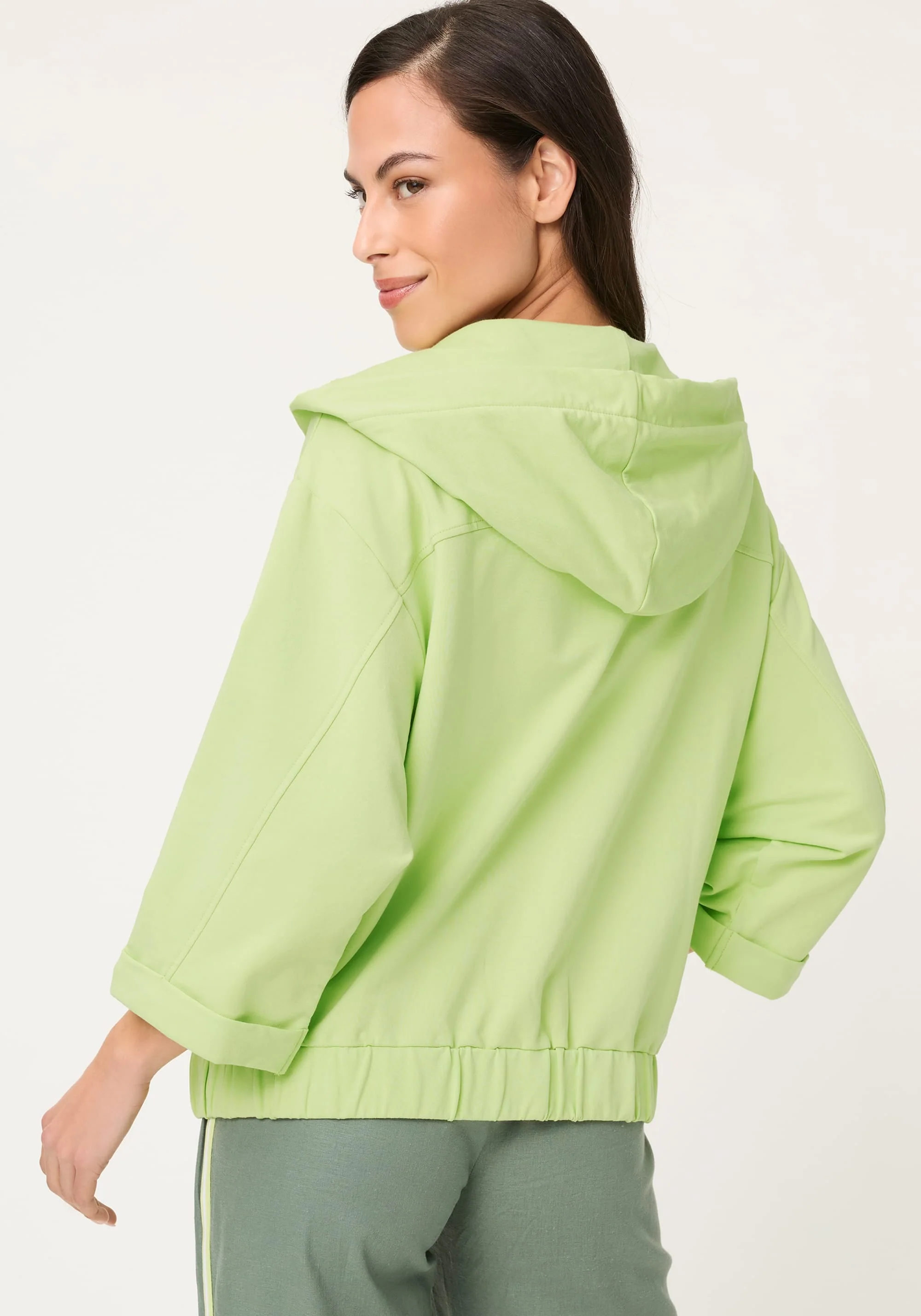 Hooded Jersey Zip Jacket - Image 3